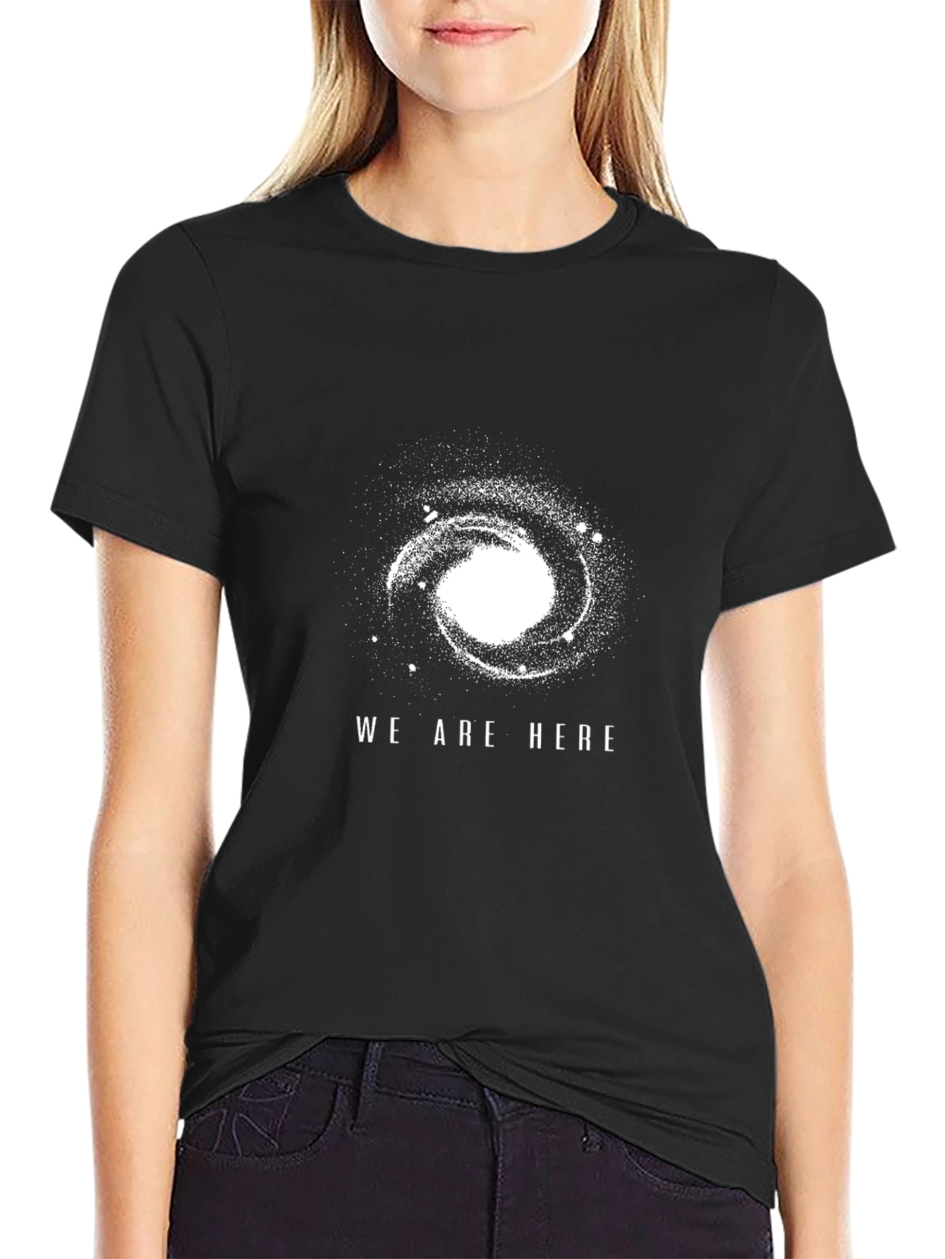 Galaxy We Are Here Graphic T-Shirt