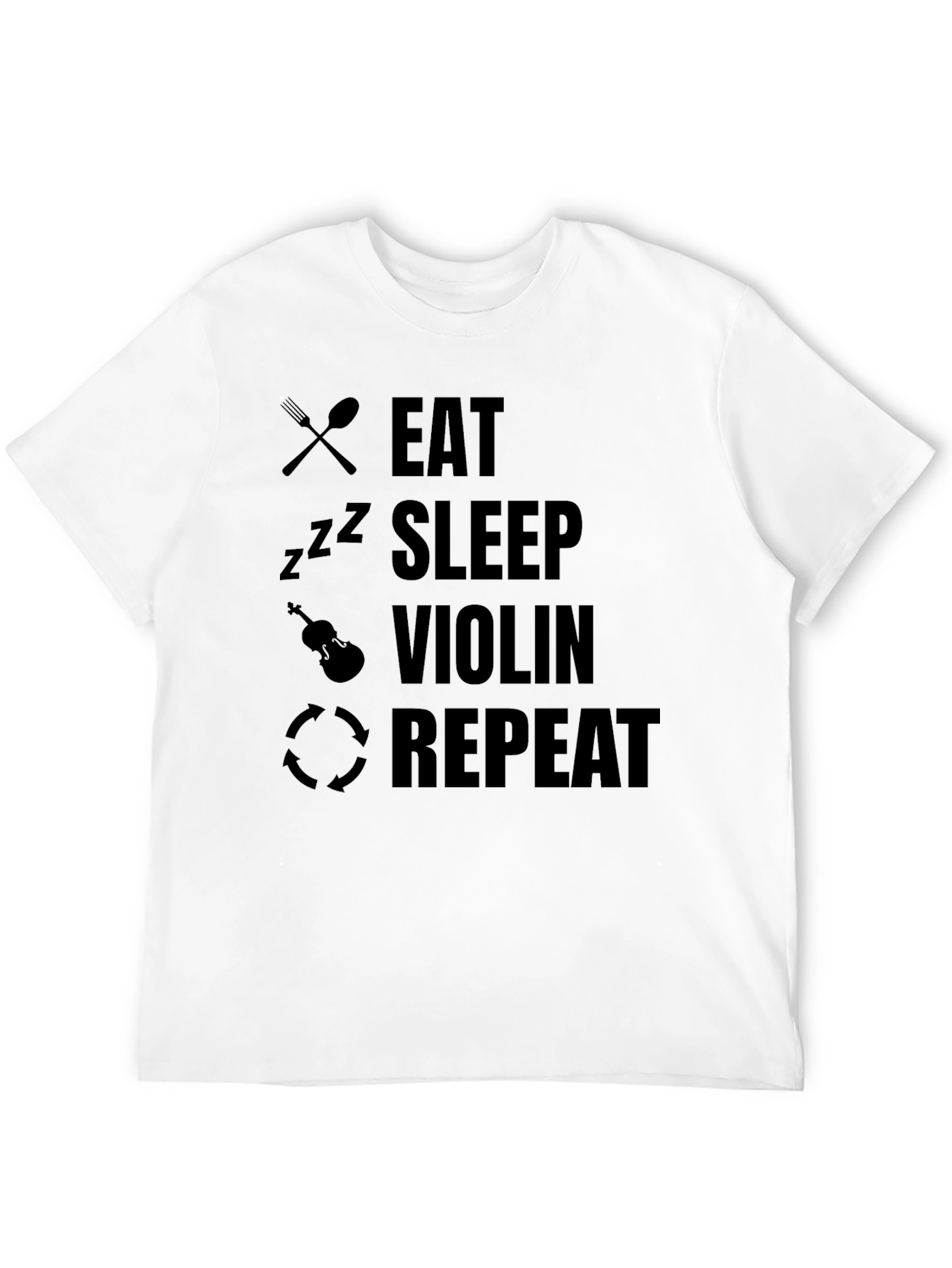 Eat Sleep Violin Repeat T-Shirt Musician Gift