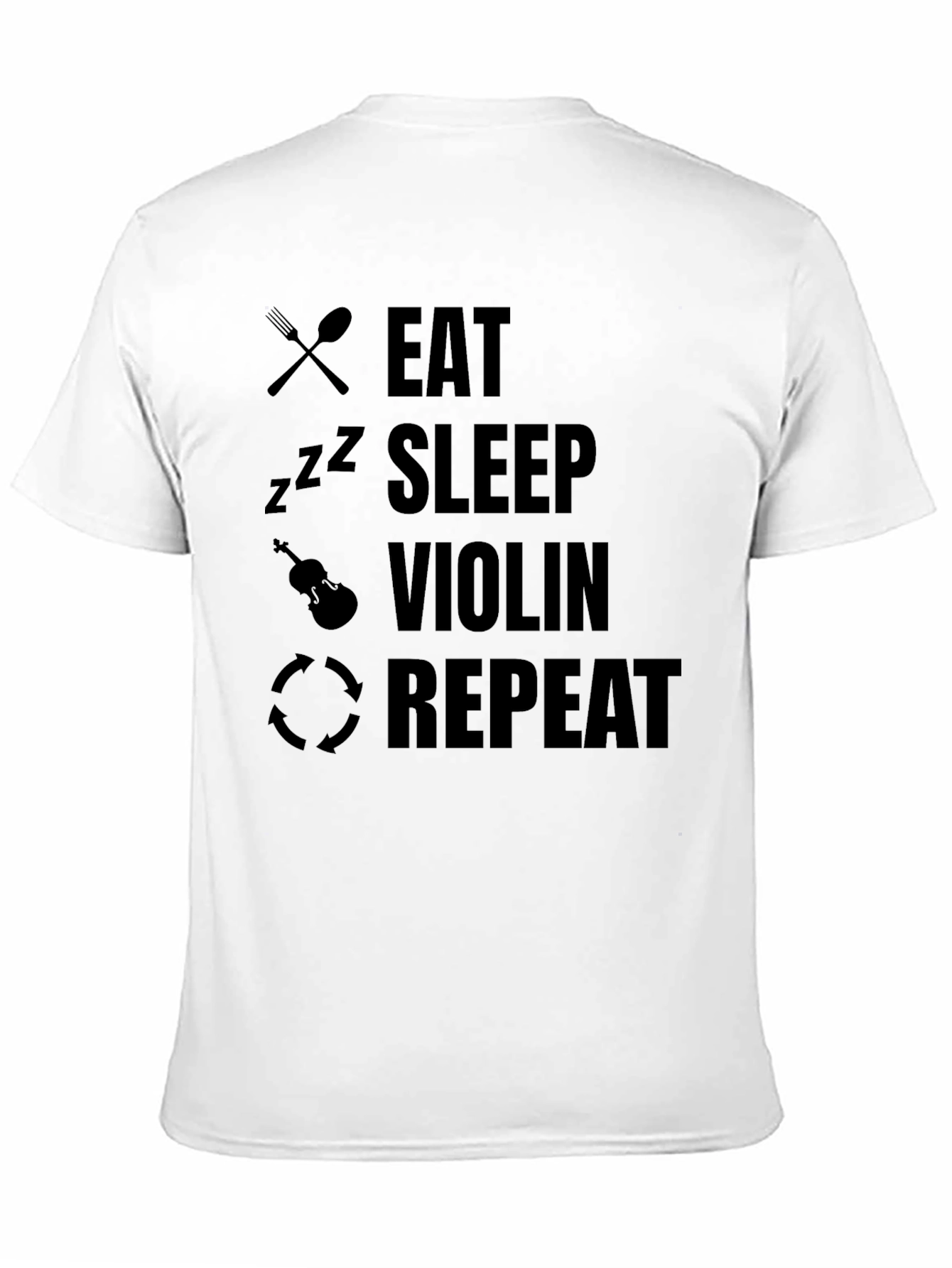 Eat Sleep Violin Repeat T-Shirt Musician Gift