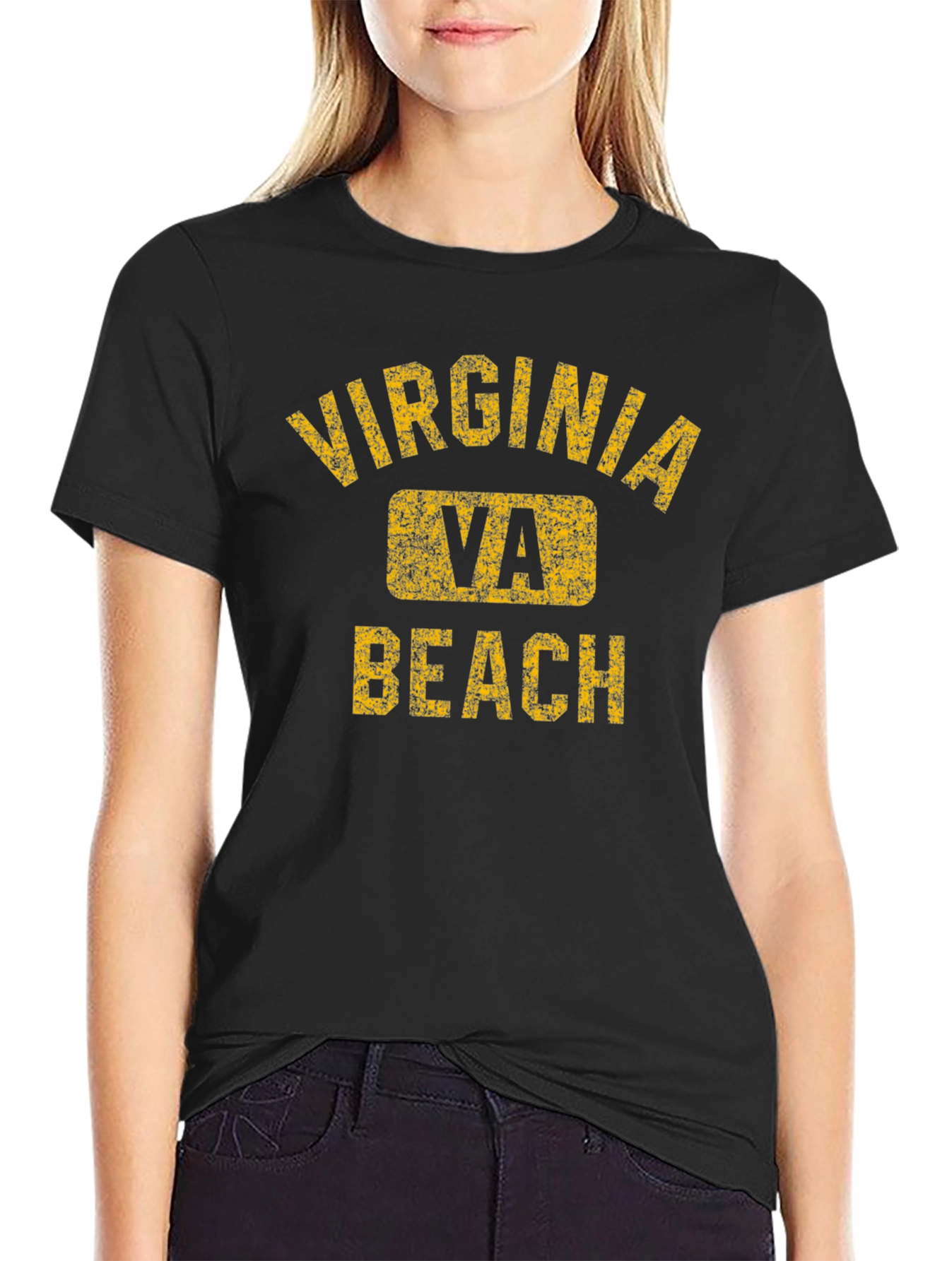 Virginia Beach VA Distressed T-Shirt
