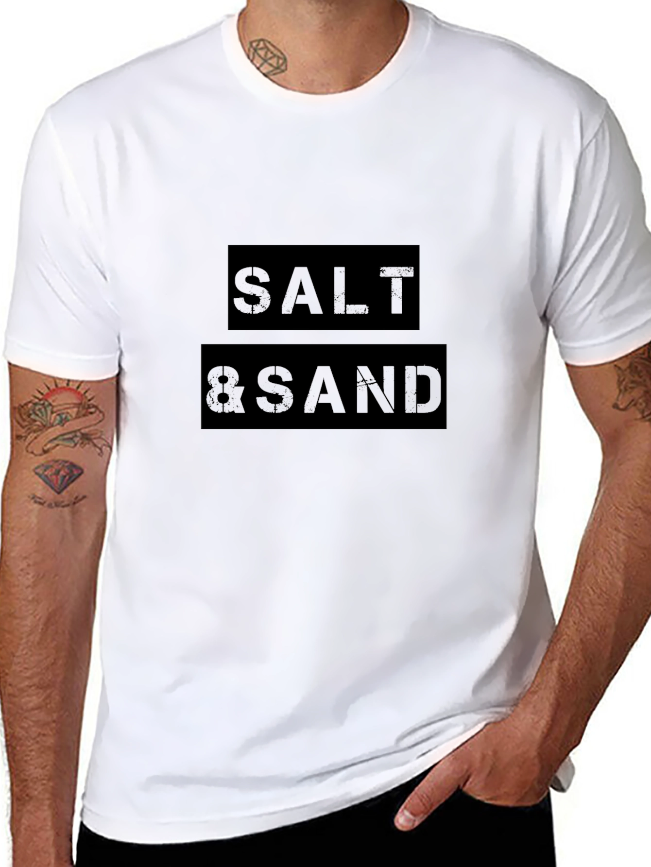 Salt & Sand Black Graphic T-Shirt