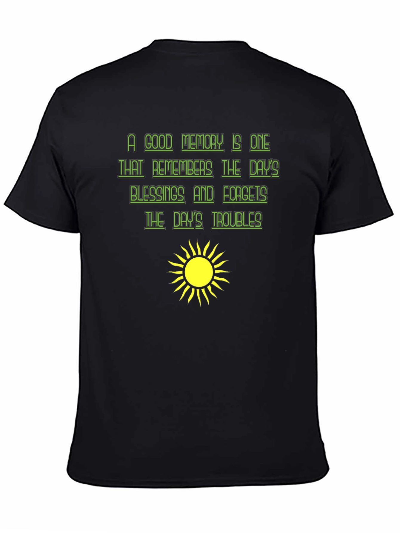 Optimistic Graphic Tee - A Good Memory T-Shirt