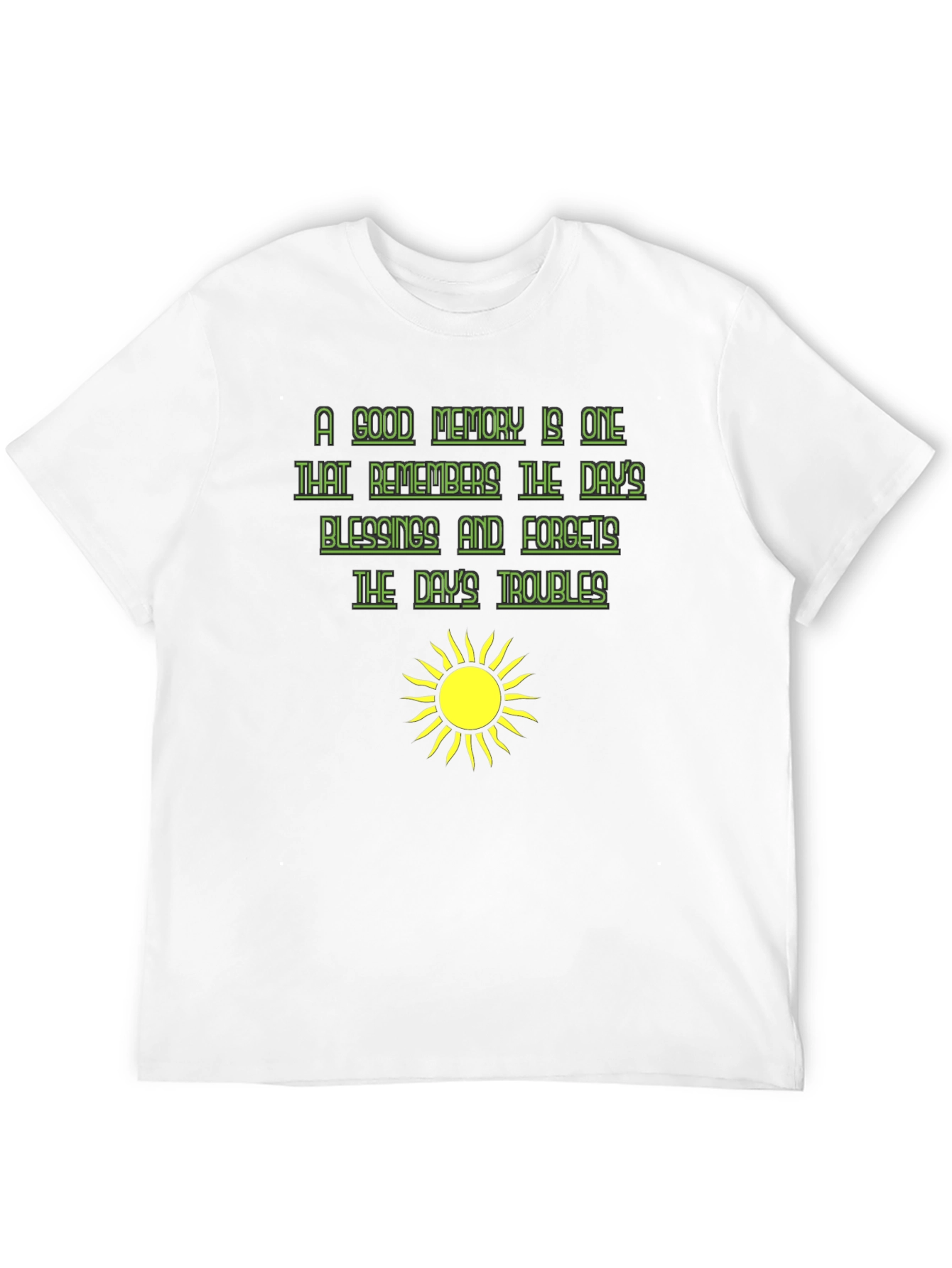 Optimistic Graphic Tee - A Good Memory T-Shirt