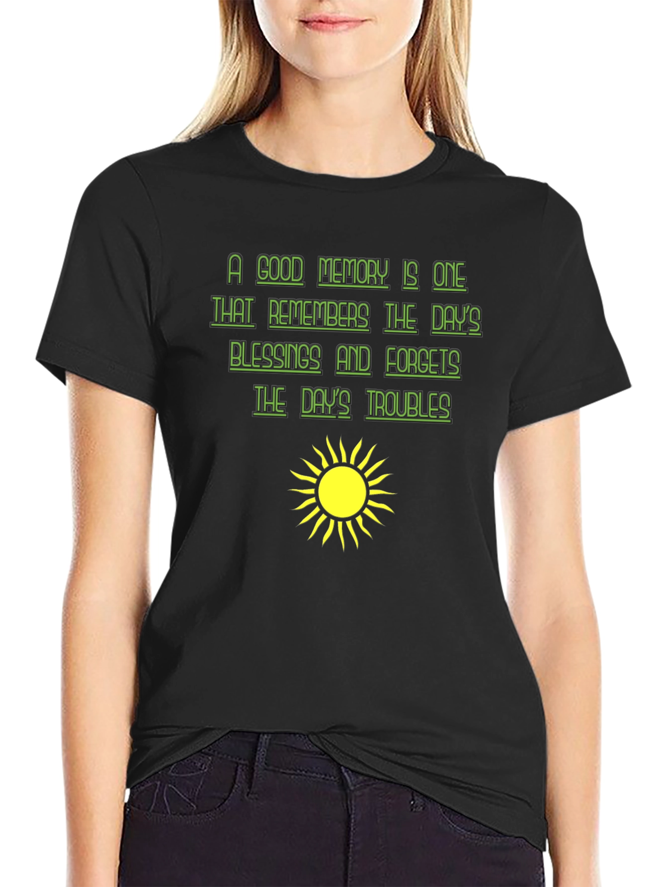 Optimistic Graphic Tee - A Good Memory T-Shirt