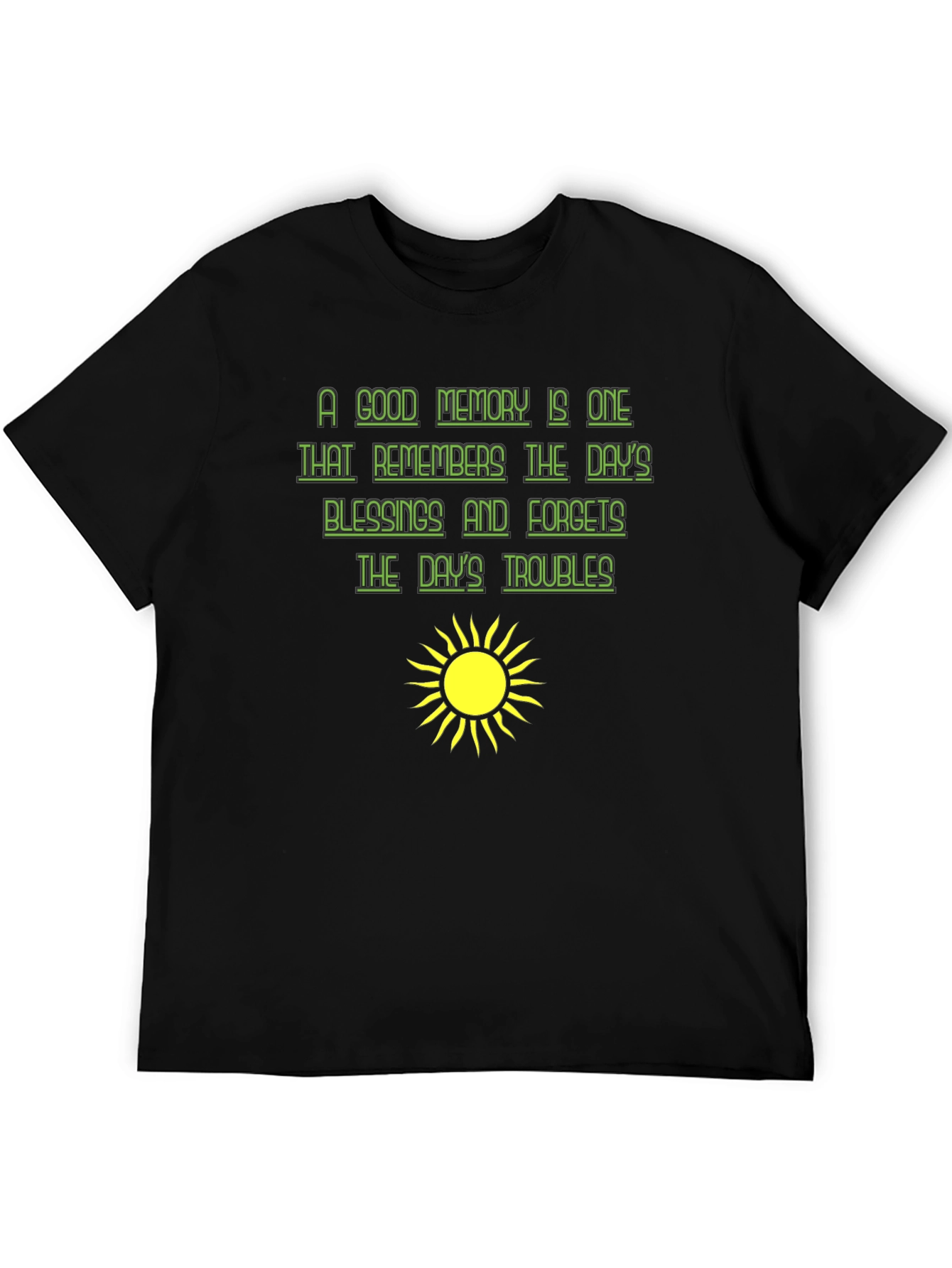 Optimistic Graphic Tee - A Good Memory T-Shirt