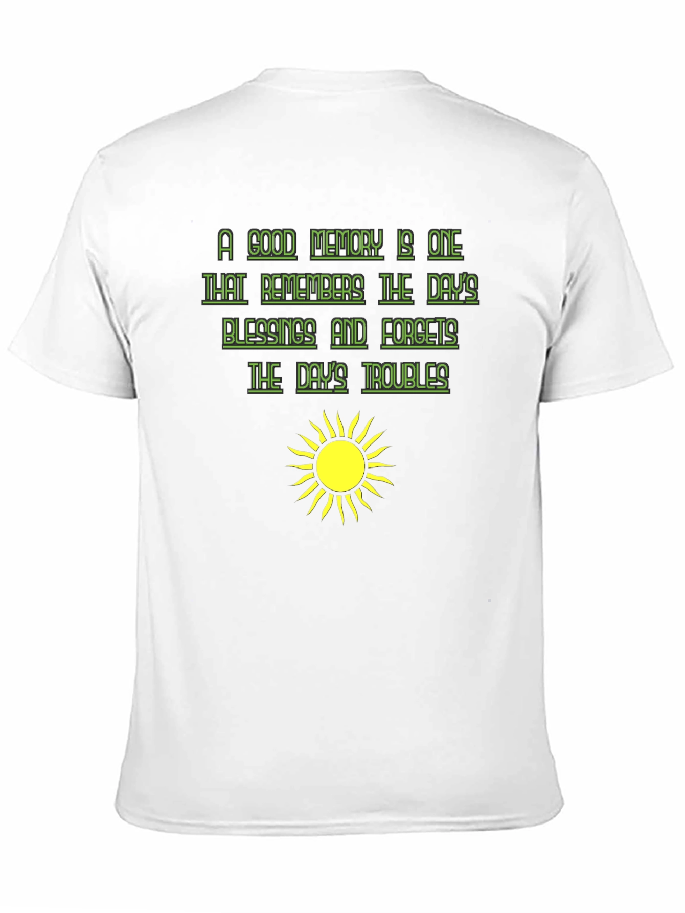 Optimistic Graphic Tee - A Good Memory T-Shirt