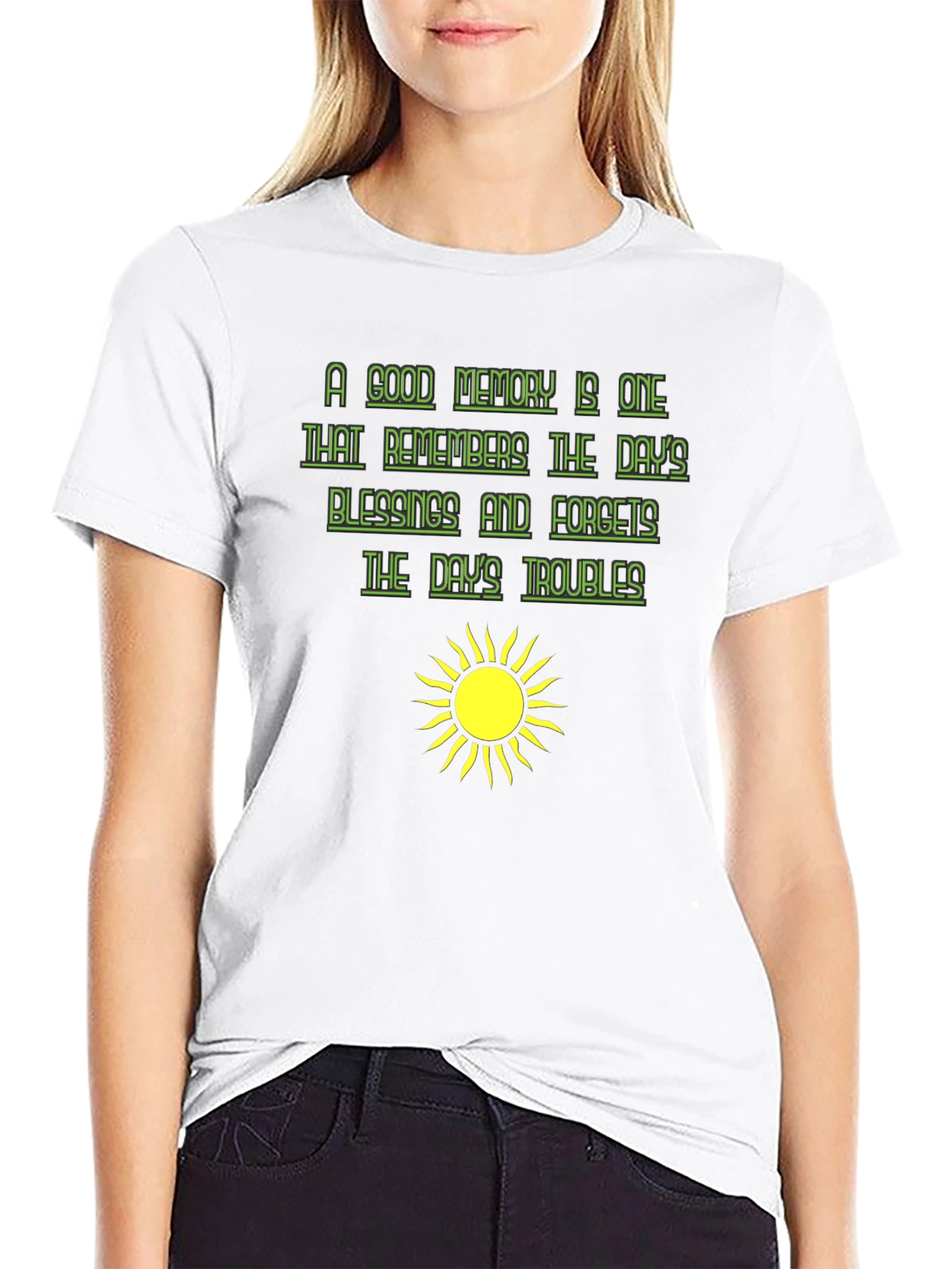 Optimistic Graphic Tee - A Good Memory T-Shirt