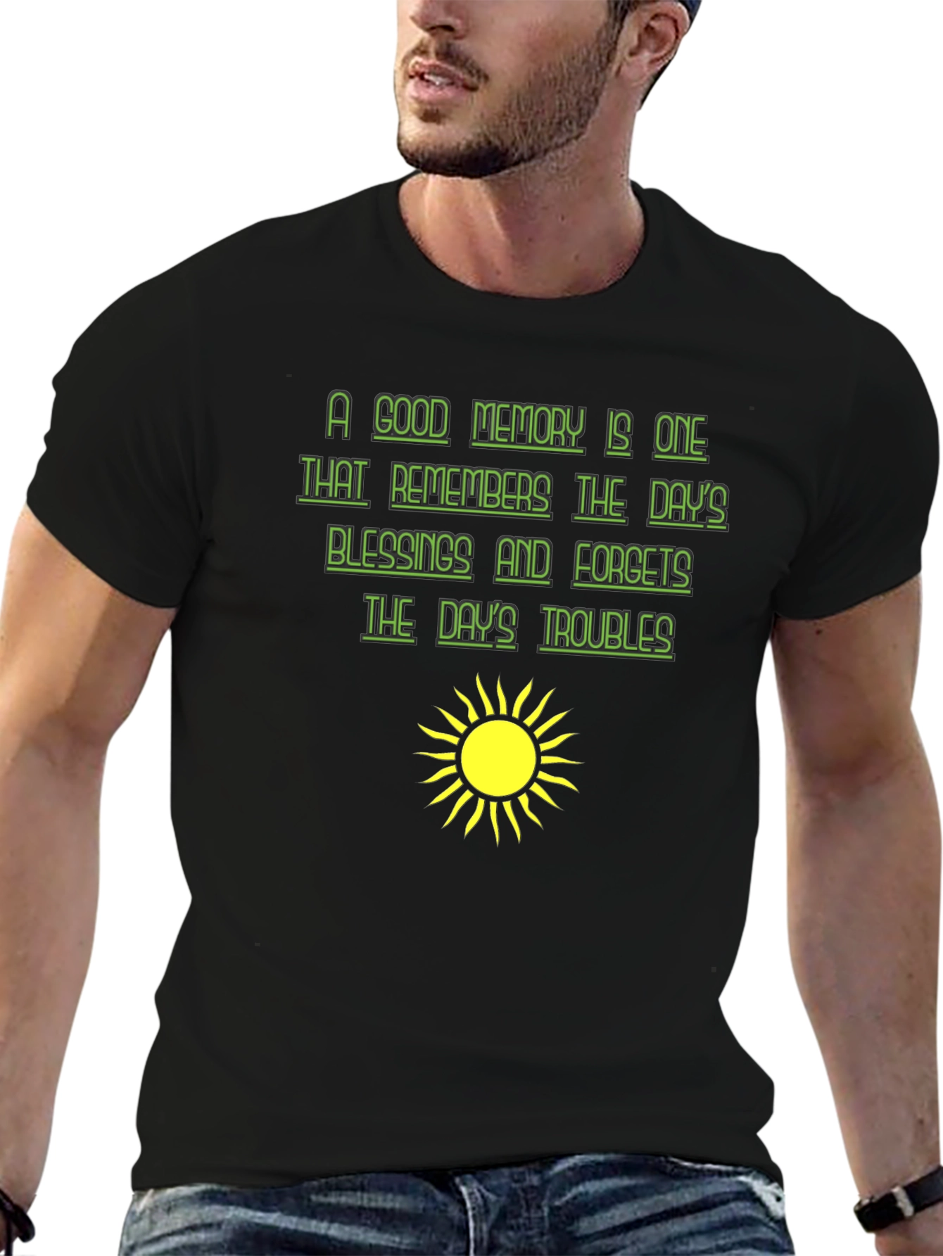 Optimistic Graphic Tee - A Good Memory T-Shirt