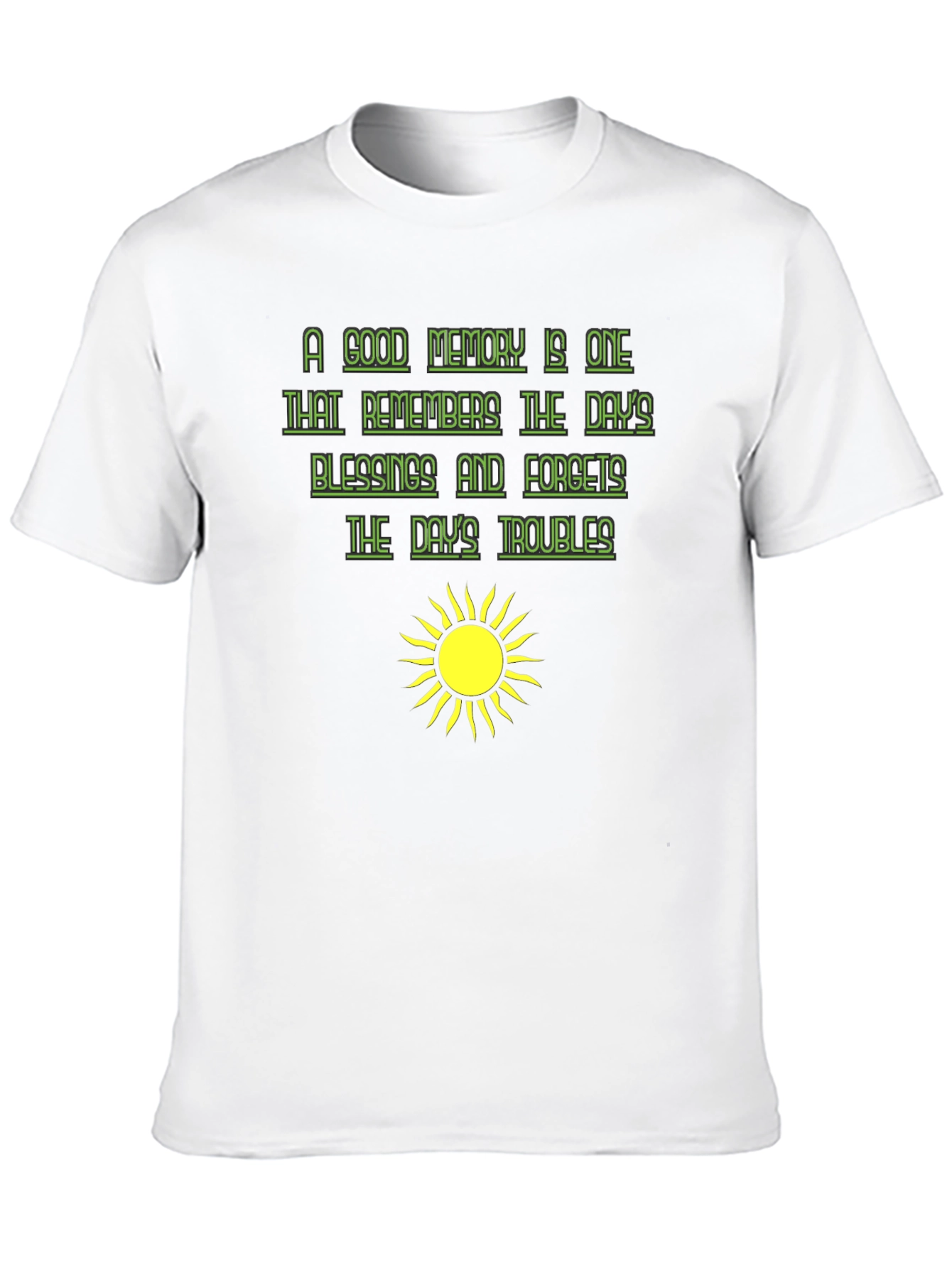 Optimistic Graphic Tee - A Good Memory T-Shirt