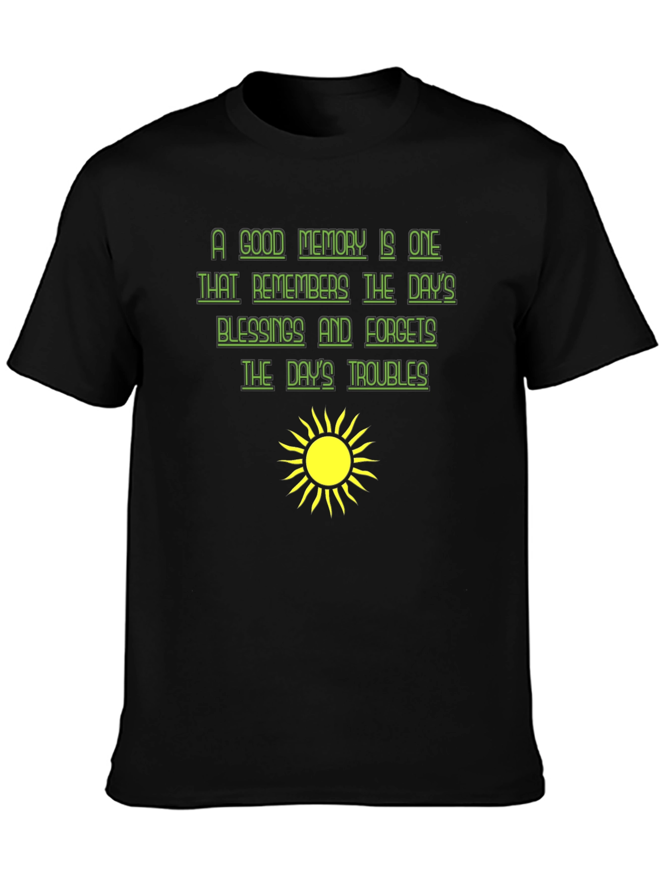 Optimistic Graphic Tee - A Good Memory T-Shirt