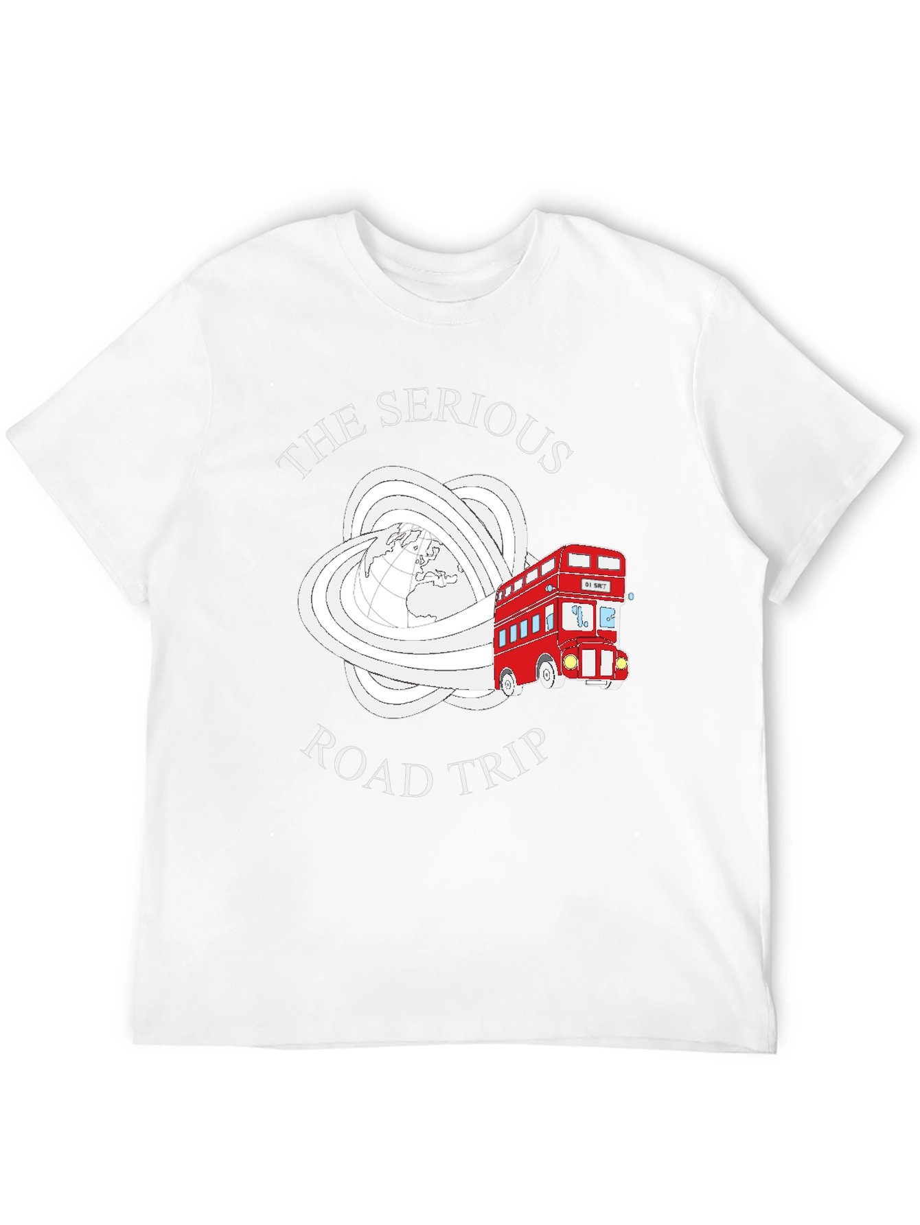 Serious Road Trip T-Shirt - Black Graphic Tee