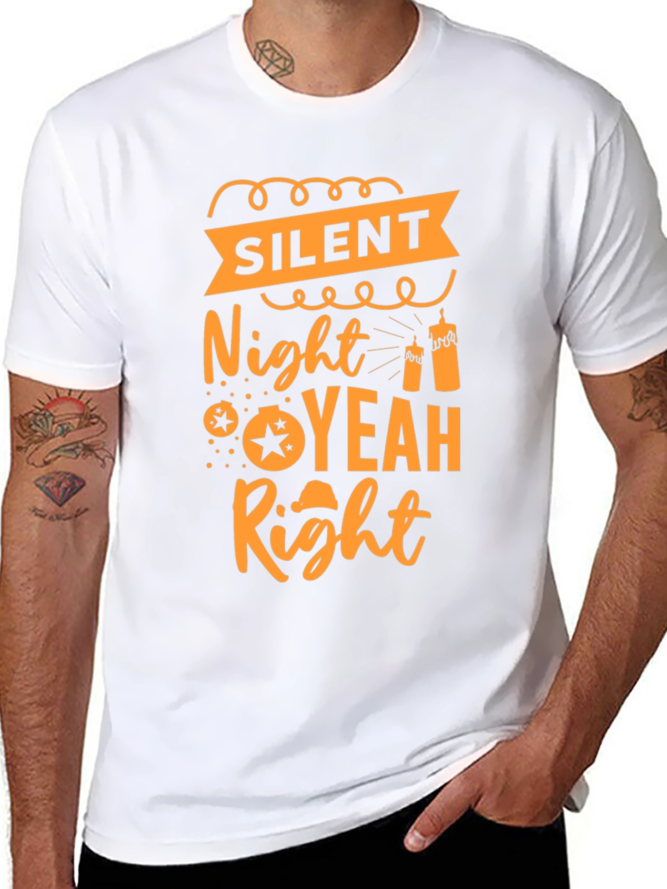 Silent Night Yeah Right T-Shirt
