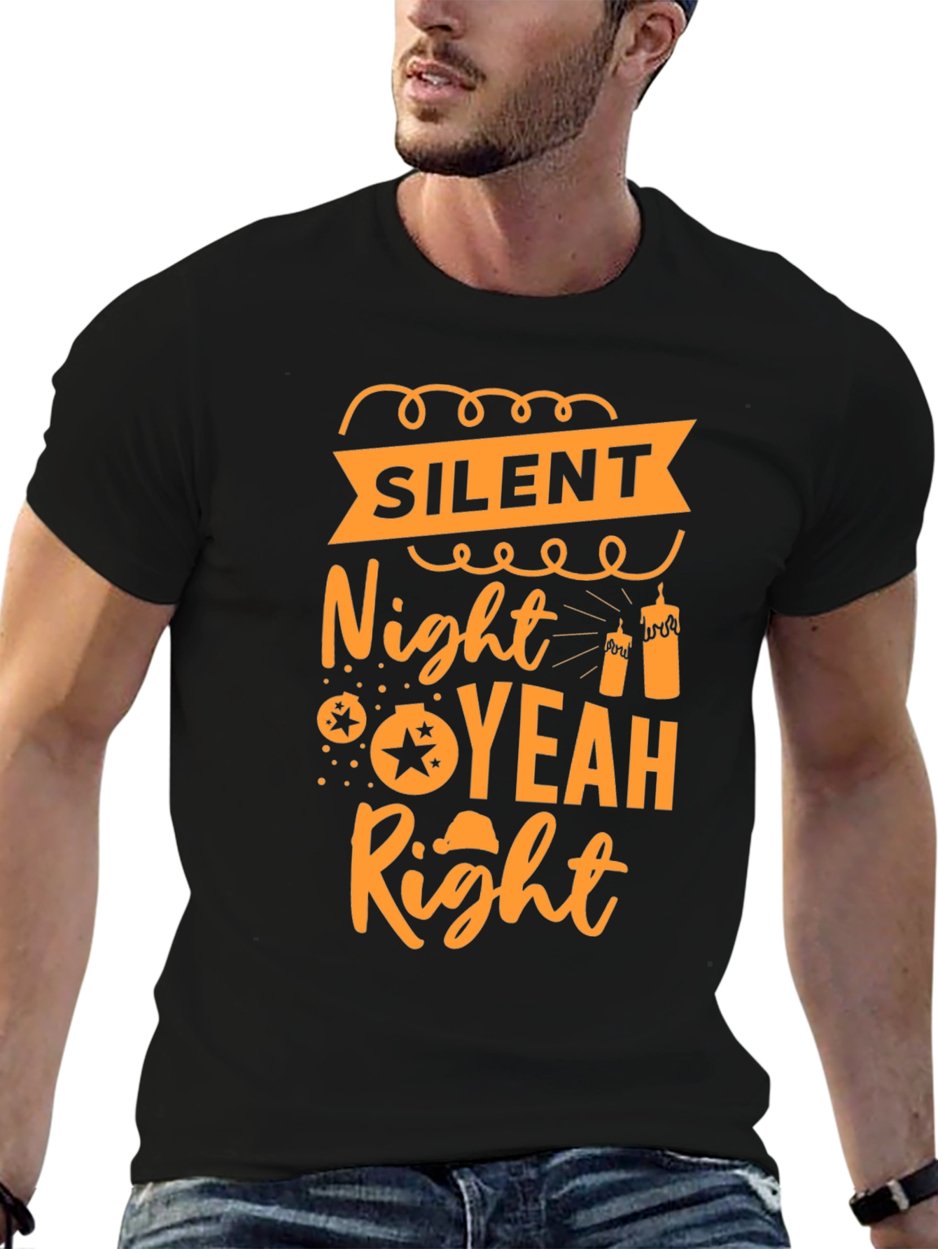 Silent Night Yeah Right T-Shirt