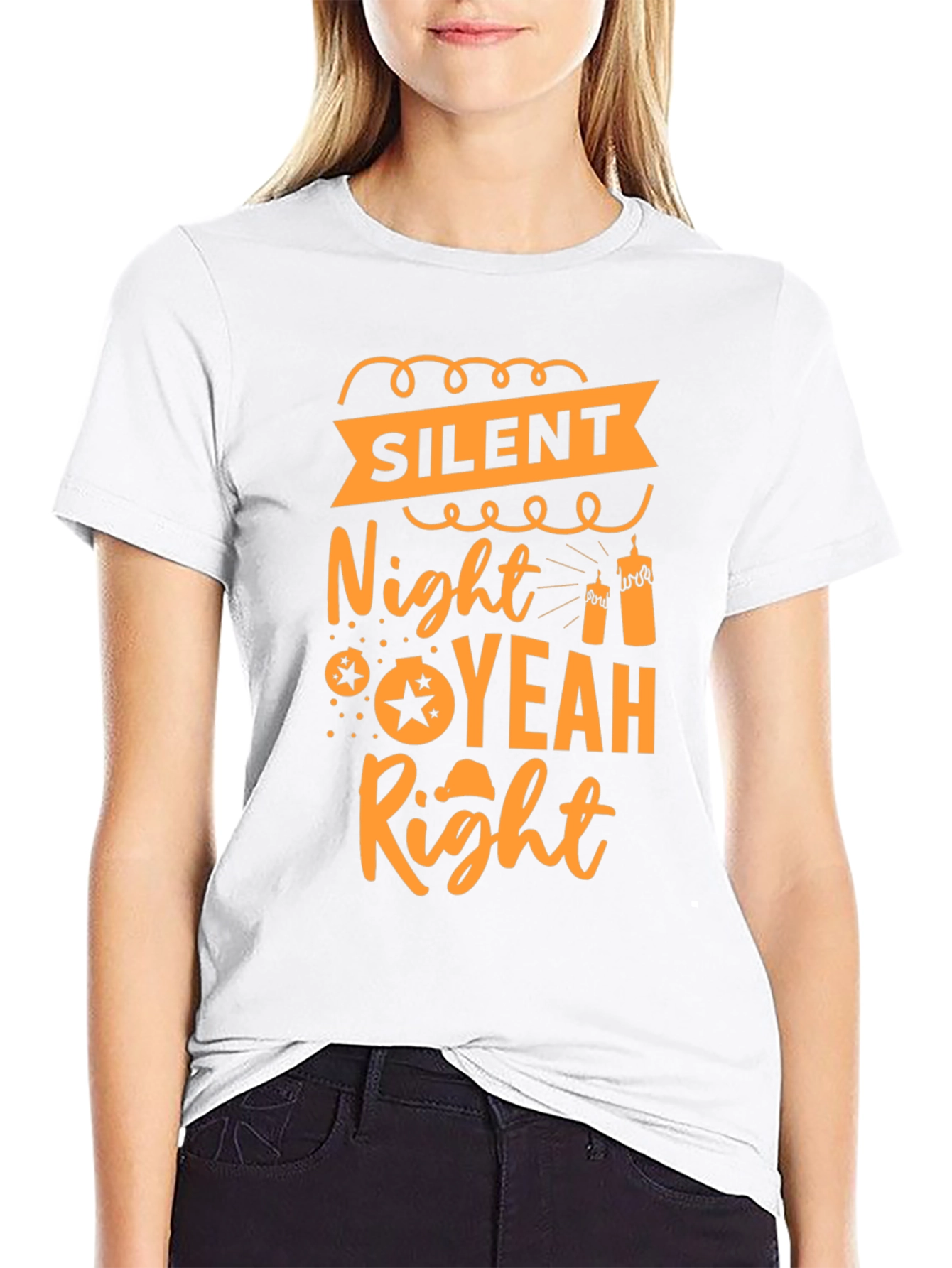 Silent Night Yeah Right T-Shirt
