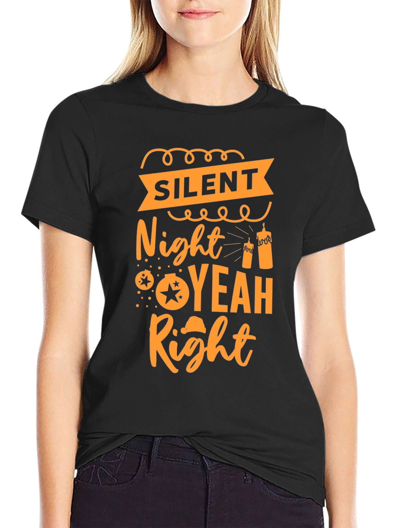 Silent Night Yeah Right T-Shirt
