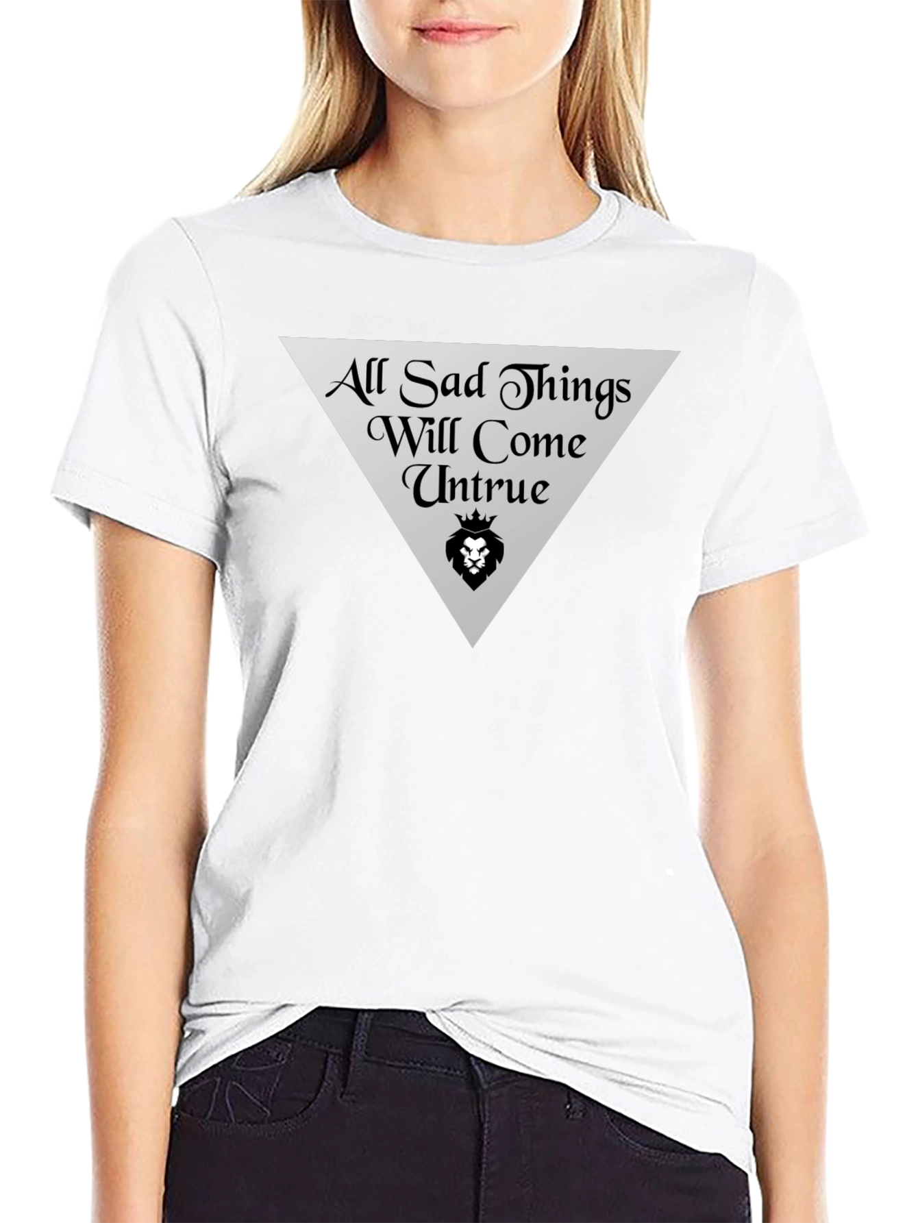 All Sad Things Graphic Tee - Black Cotton T-Shirt