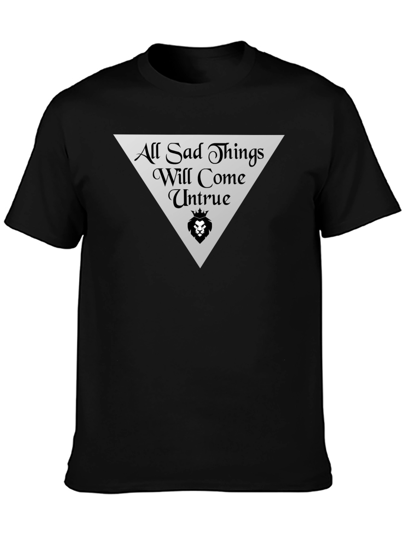 All Sad Things Graphic Tee - Black Cotton T-Shirt