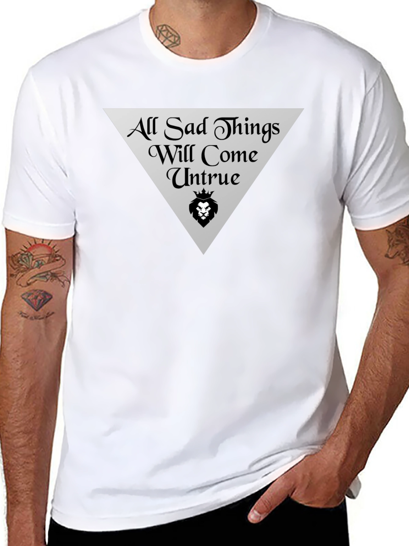 All Sad Things Graphic Tee - Black Cotton T-Shirt