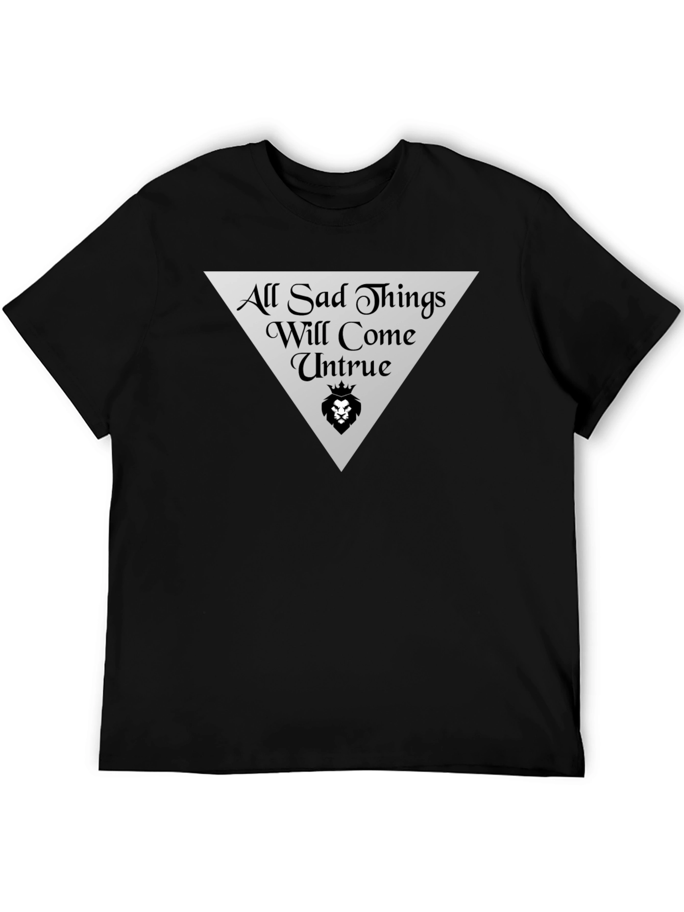 All Sad Things Graphic Tee - Black Cotton T-Shirt