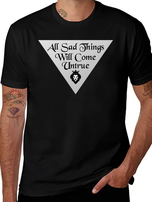 All Sad Things Graphic Tee - Black Cotton T-Shirt