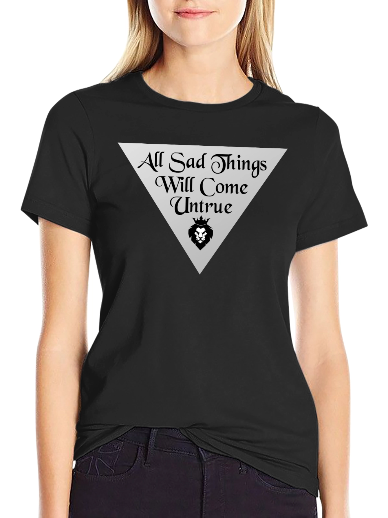 All Sad Things Graphic Tee - Black Cotton T-Shirt