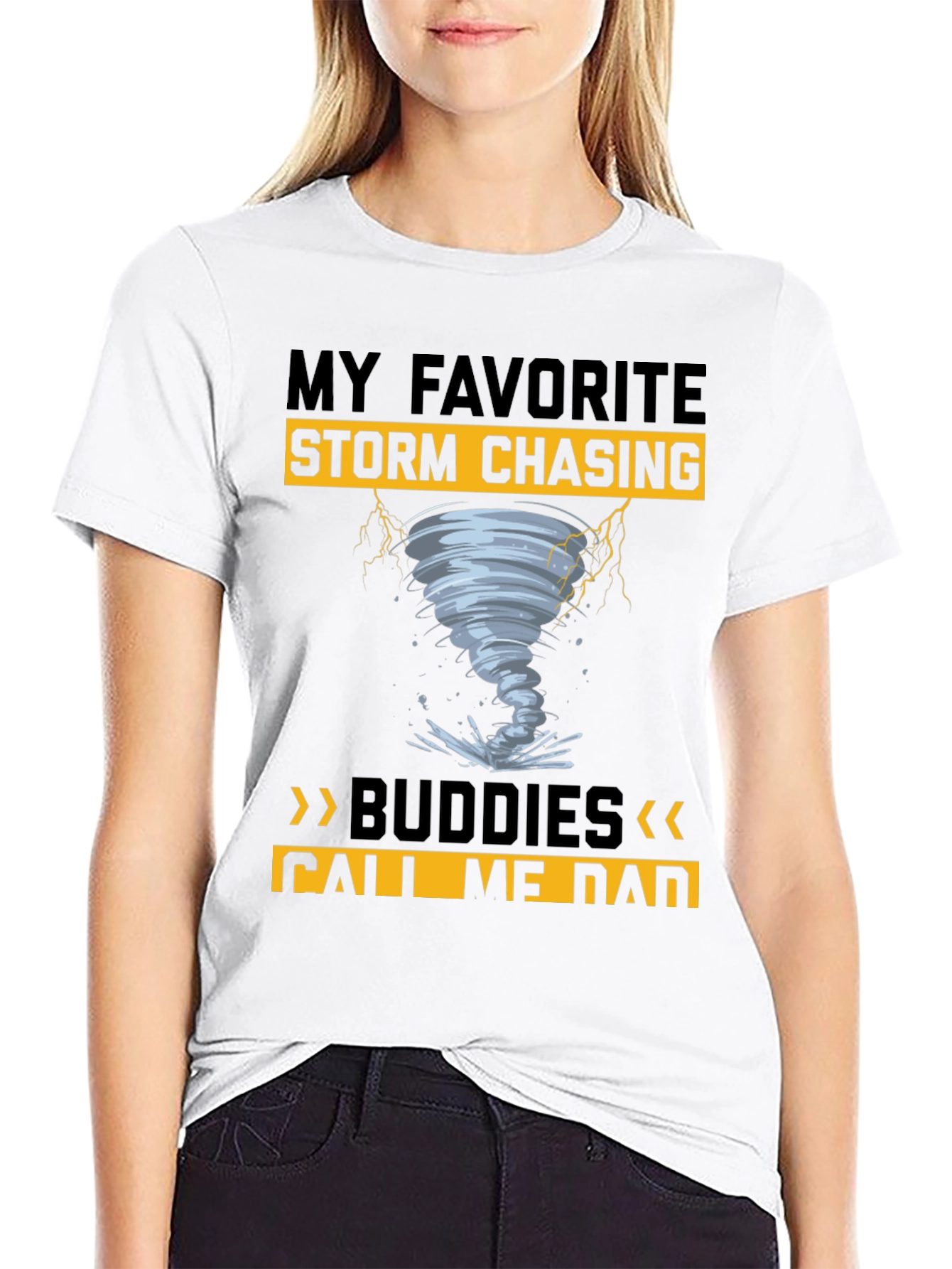 Storm Chasing Dad T-Shirt: Favorite Buddies Design
