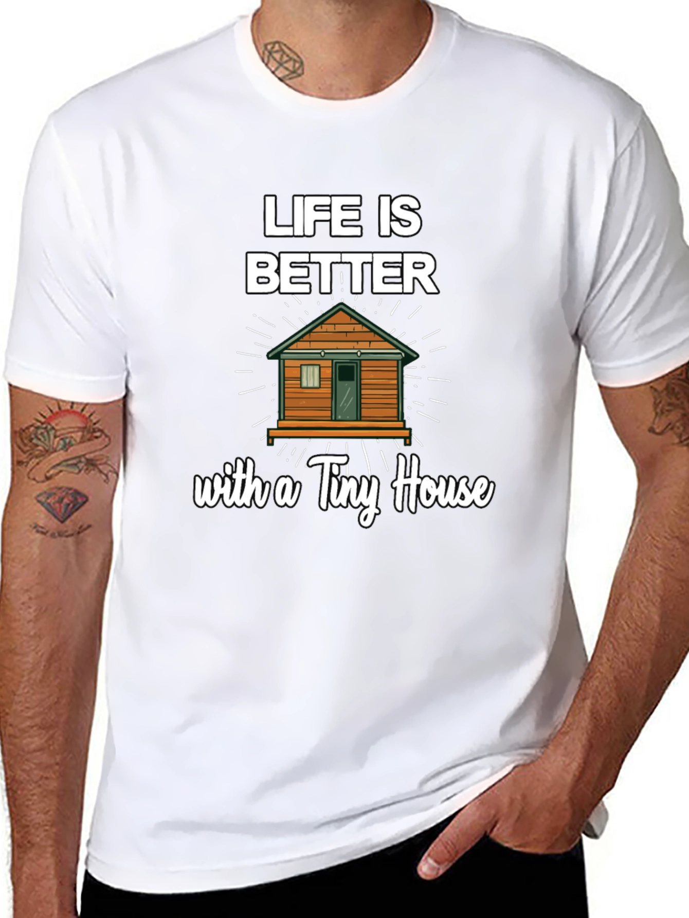 Life Is Better With a Tiny House Graphic Tee