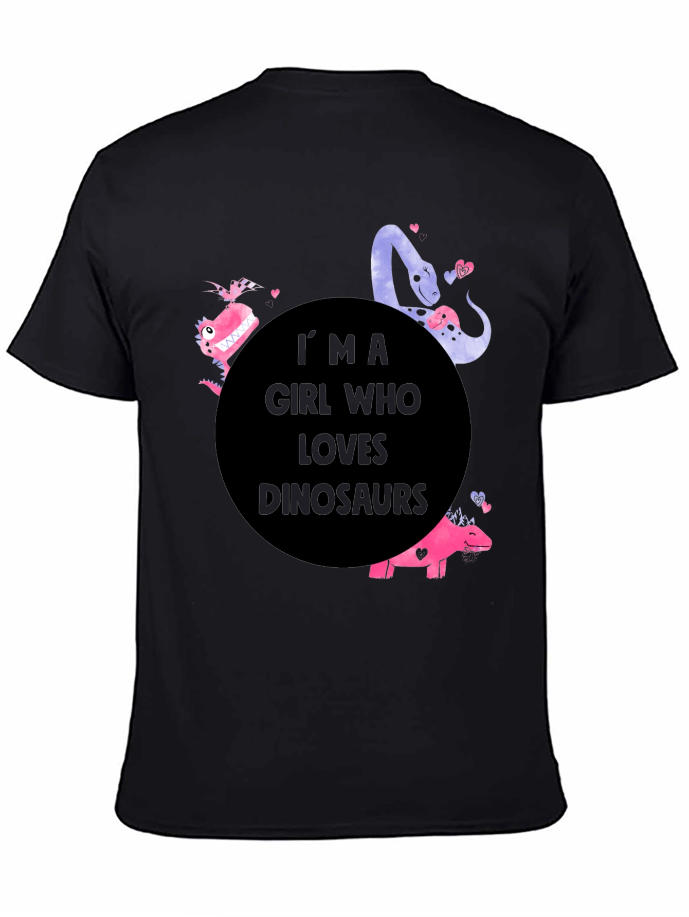 Girl Dinosaur Lover T-Shirt - Cute Graphic Tee