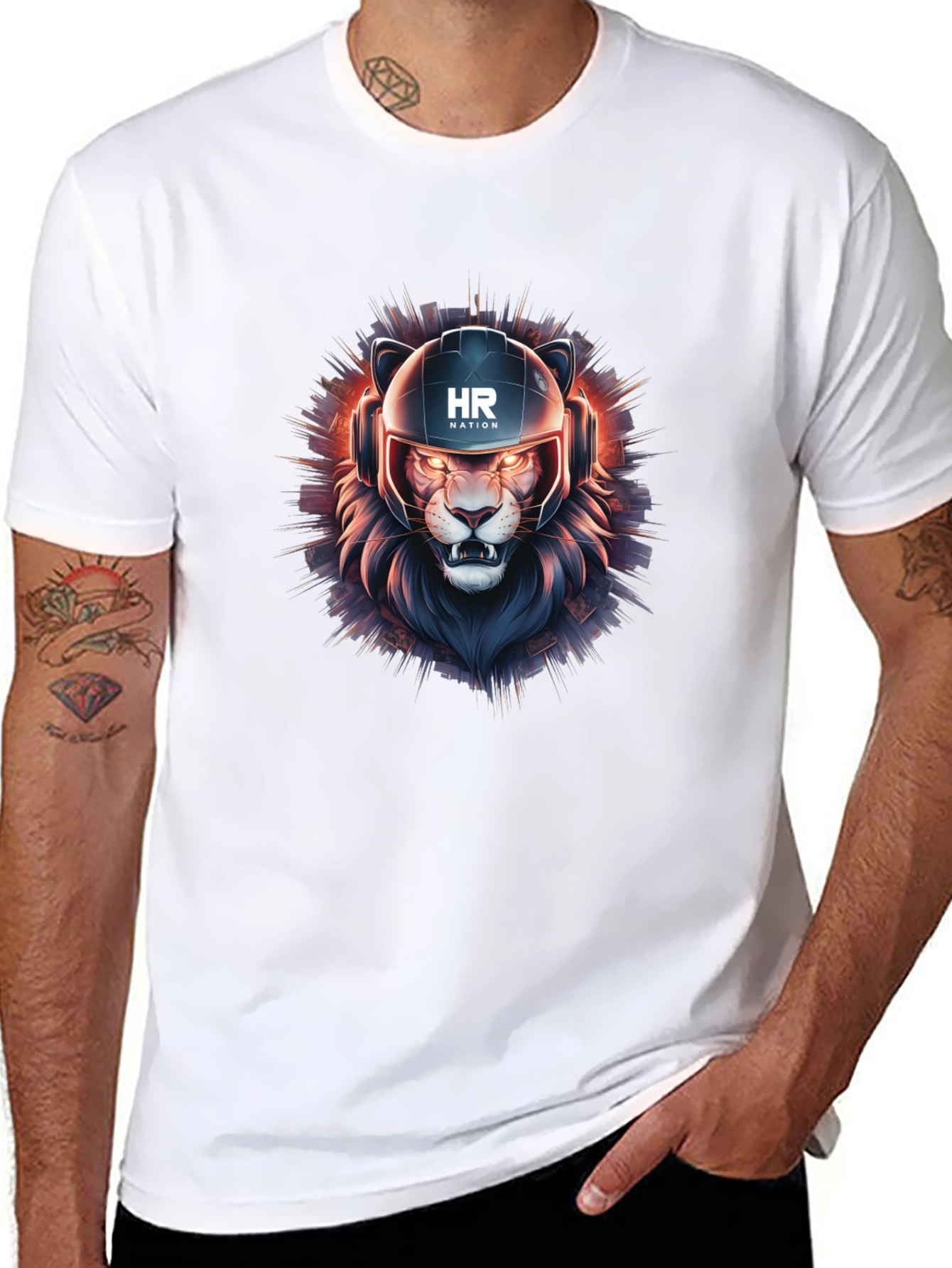 HR Nation Lion Graphic T-Shirt