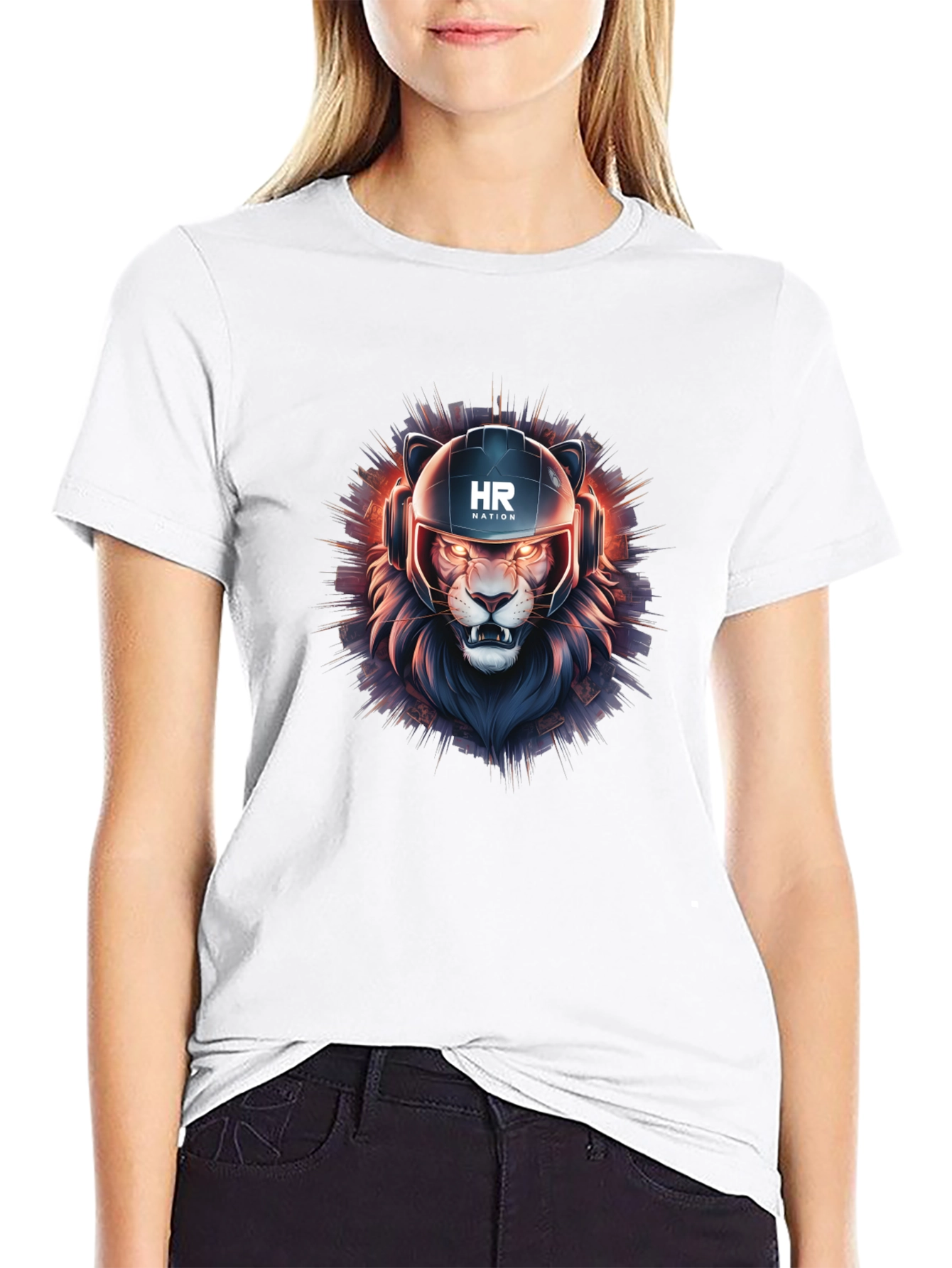 HR Nation Lion Graphic T-Shirt