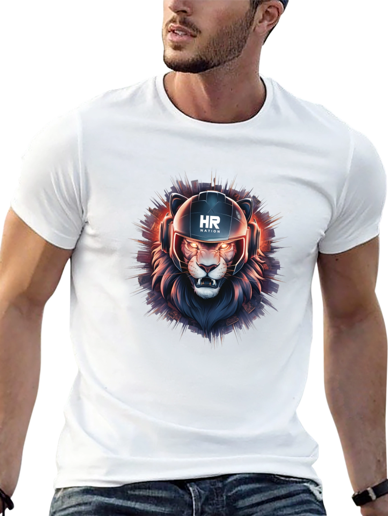 HR Nation Lion Graphic T-Shirt