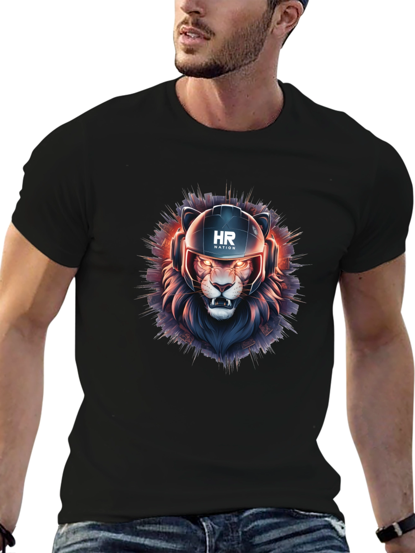 HR Nation Lion Graphic T-Shirt