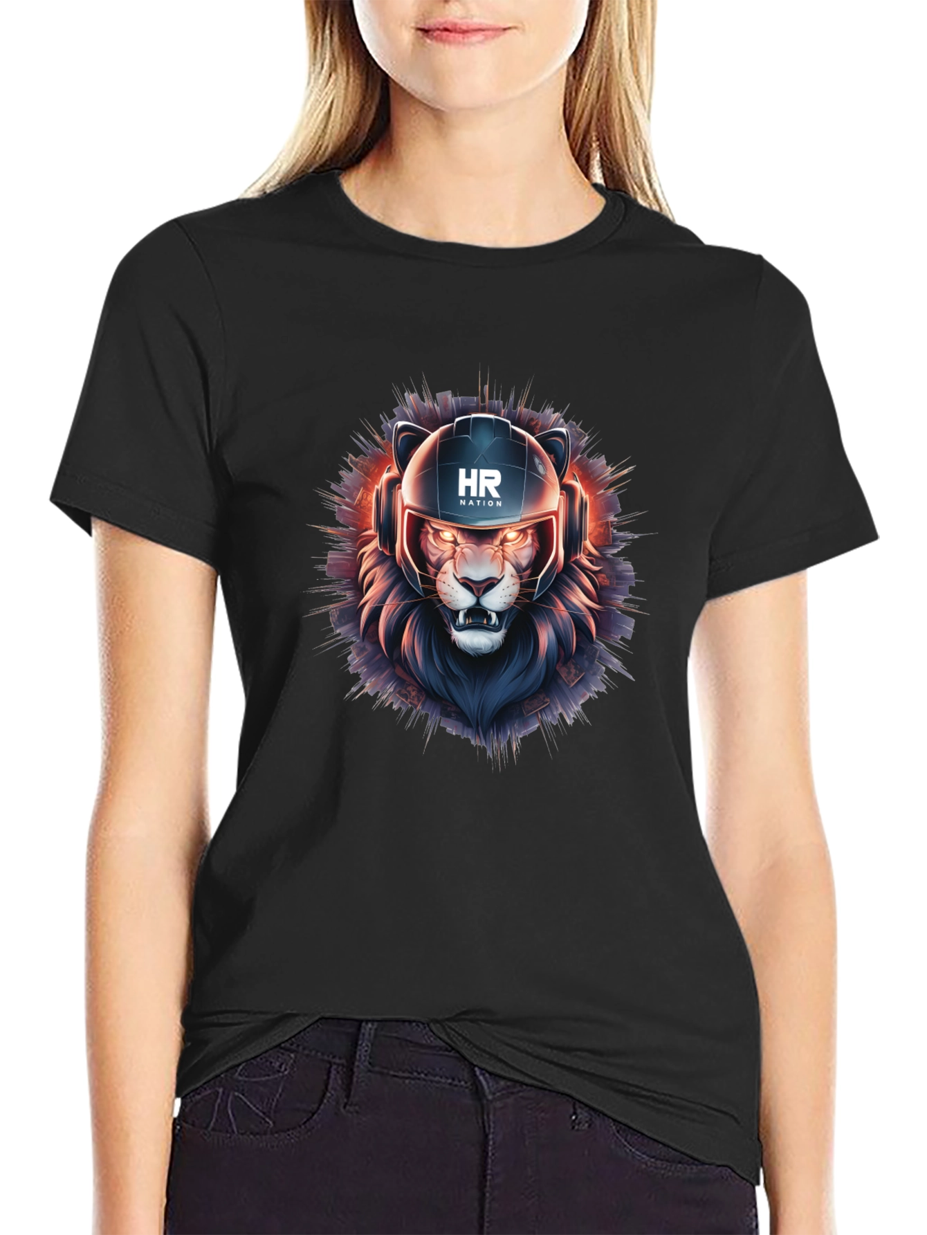 HR Nation Lion Graphic T-Shirt