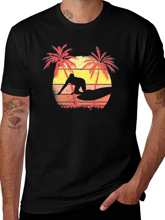Retro Surfer T-Shirt - Vintage Beach Style