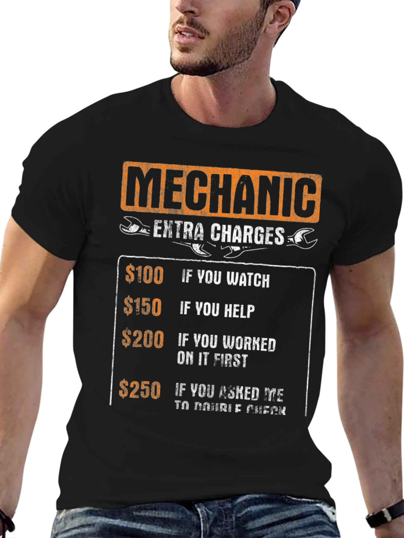 Mechanic Extra Charges Funny T-Shirt