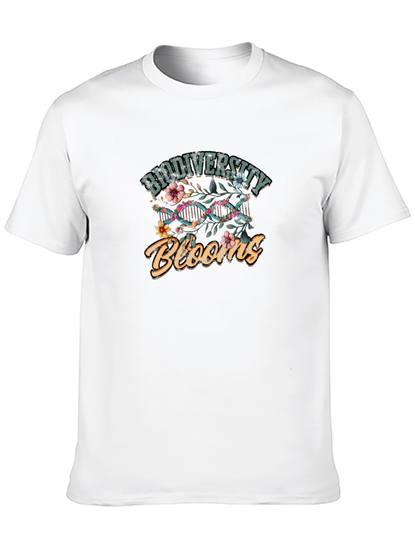Biodiversity Blooms Floral DNA T-Shirt