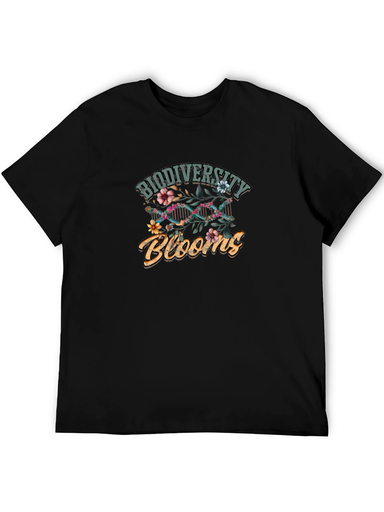 Biodiversity Blooms Floral DNA T-Shirt
