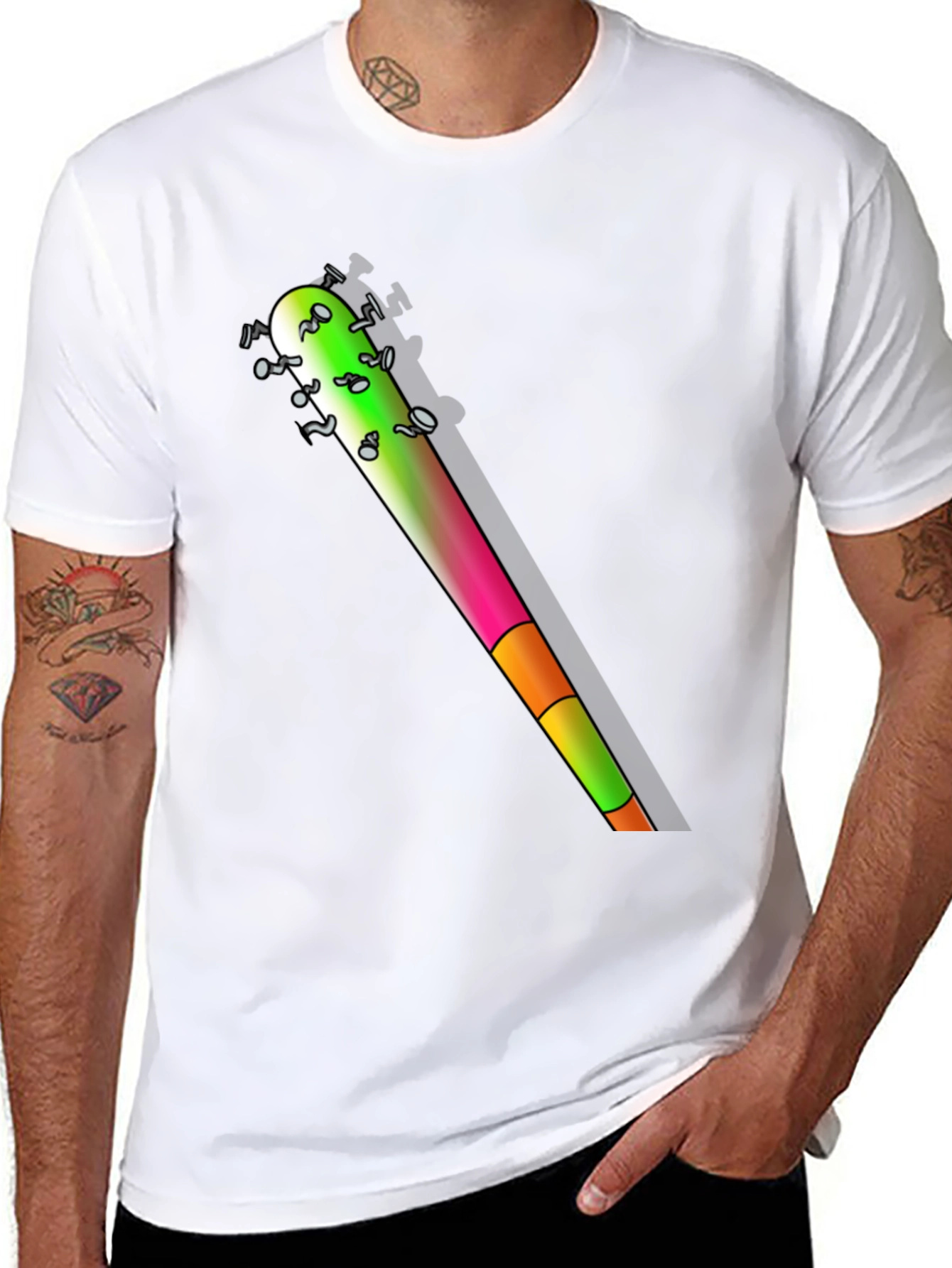 Novelty Baseball Bat Graphic T-Shirt