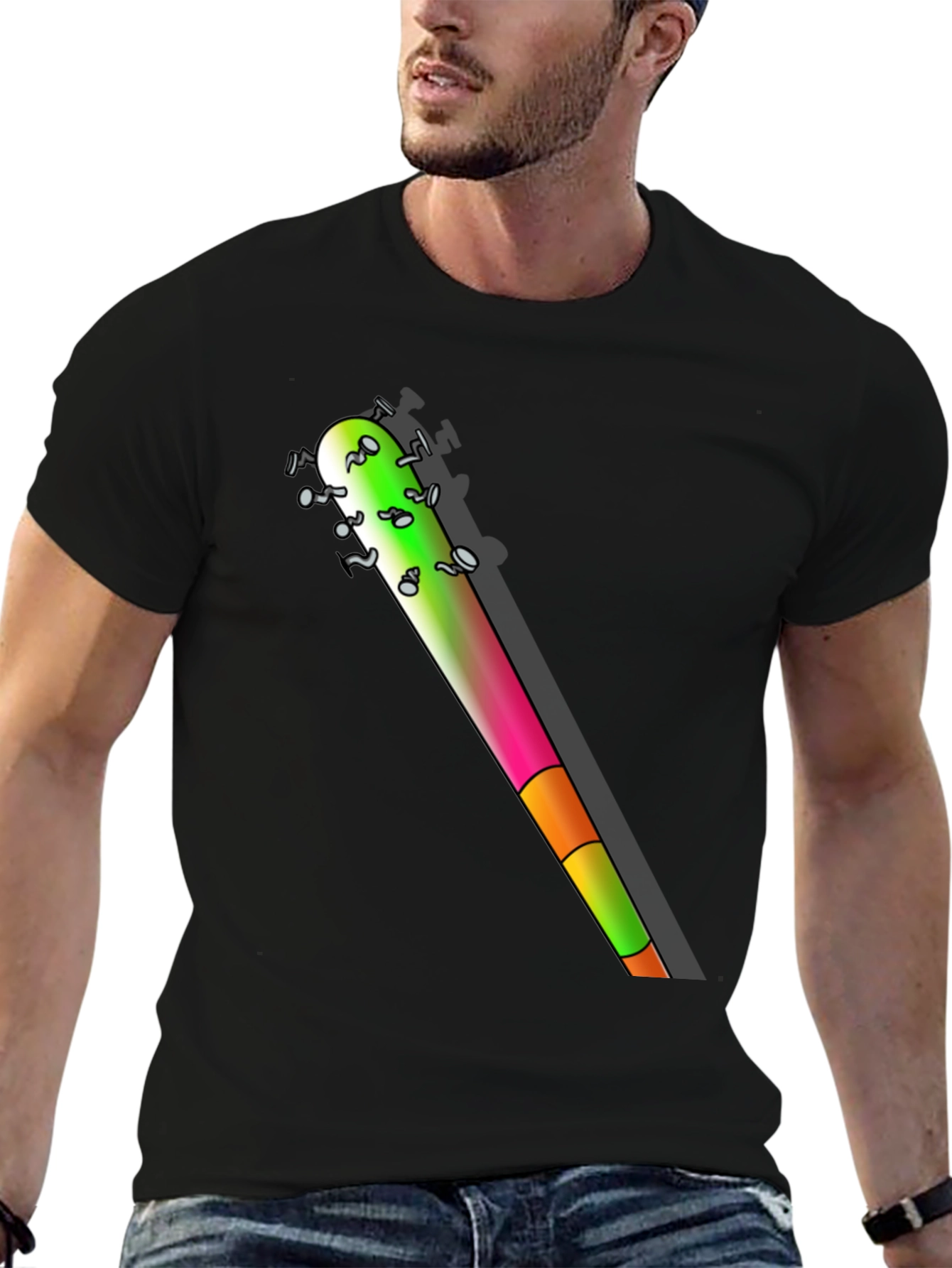 Novelty Baseball Bat Graphic T-Shirt