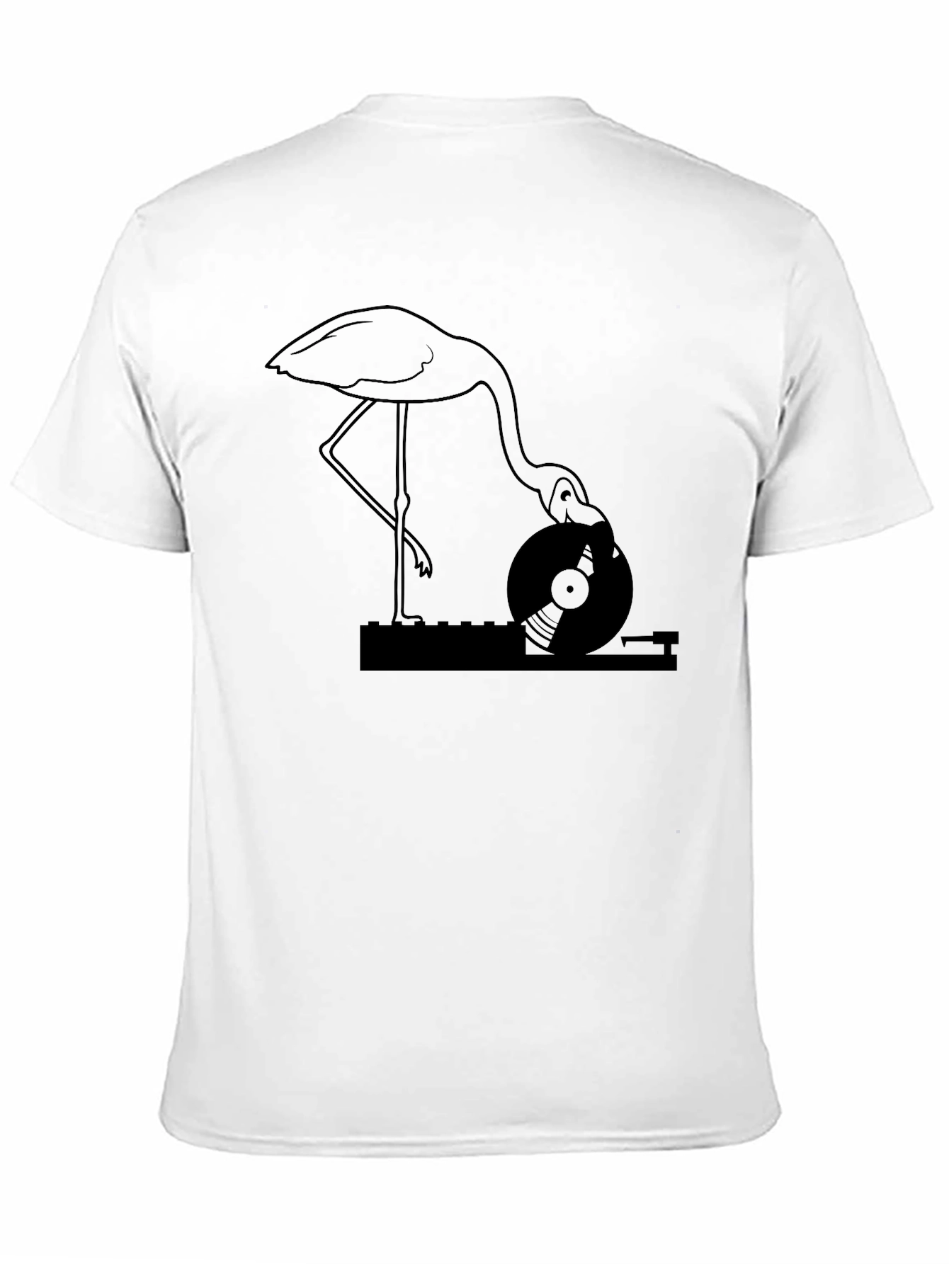 Flamingo DJ Black T-Shirt