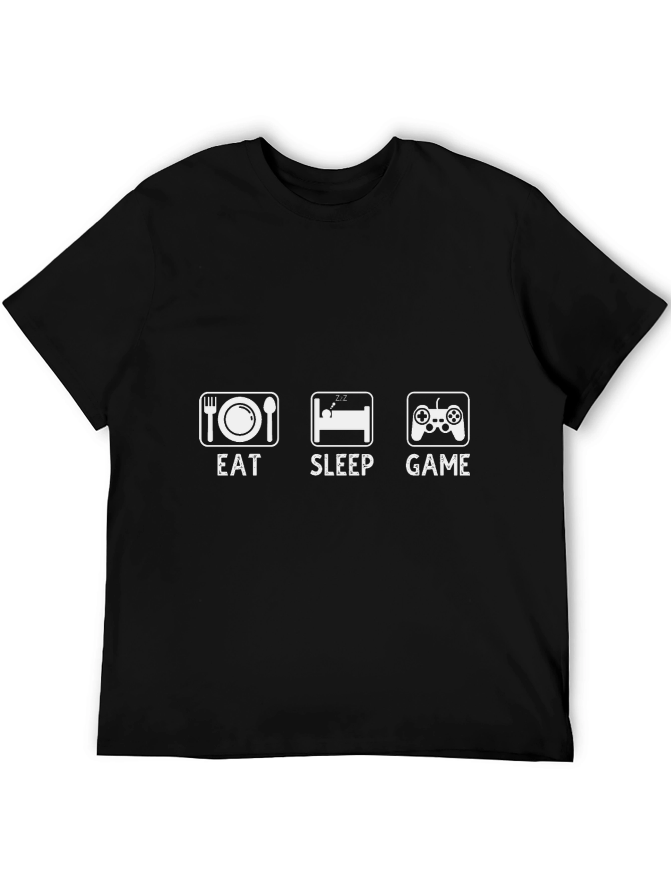 Eat Sleep Game - Gamers Black T-Shirt