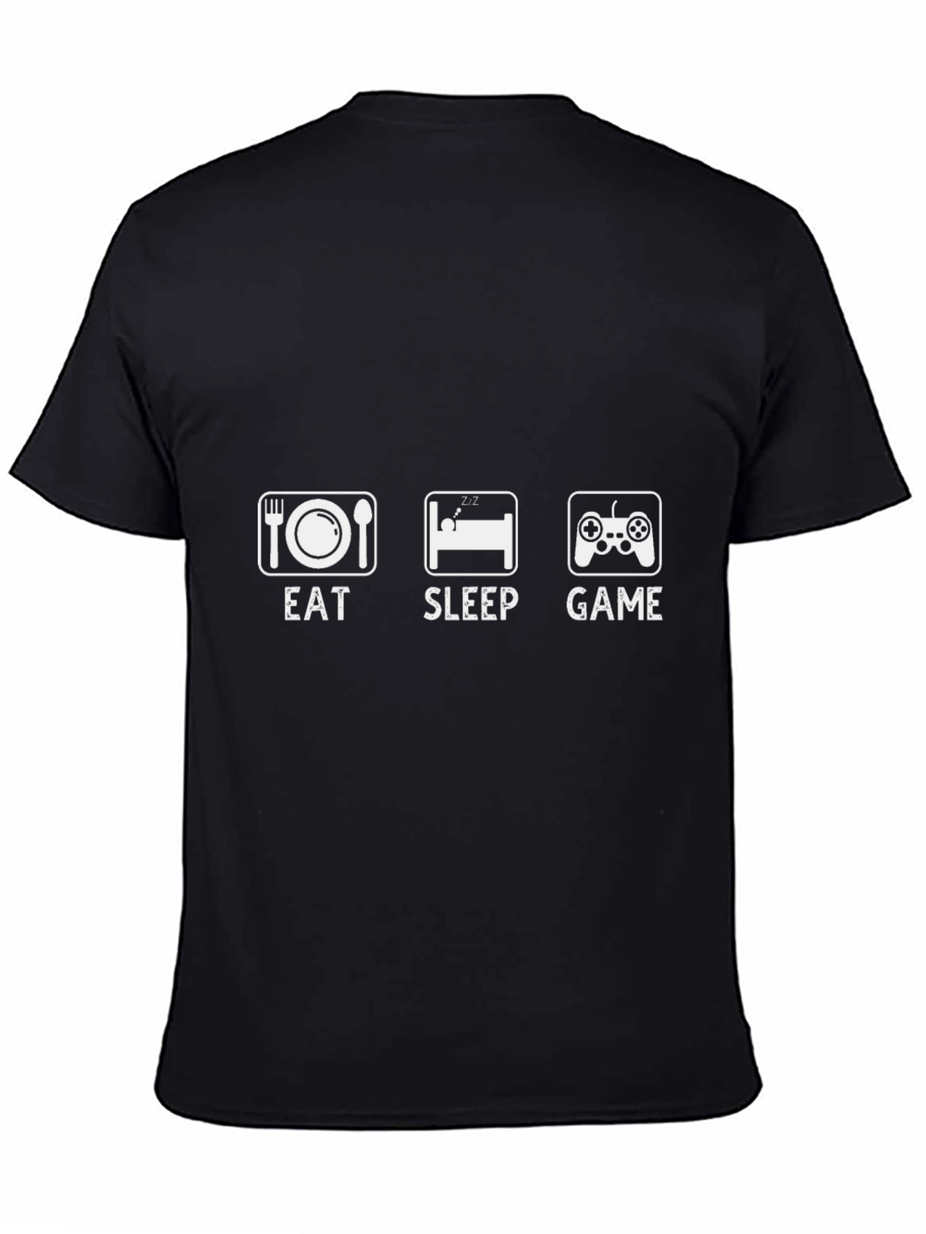 Eat Sleep Game - Gamers Black T-Shirt