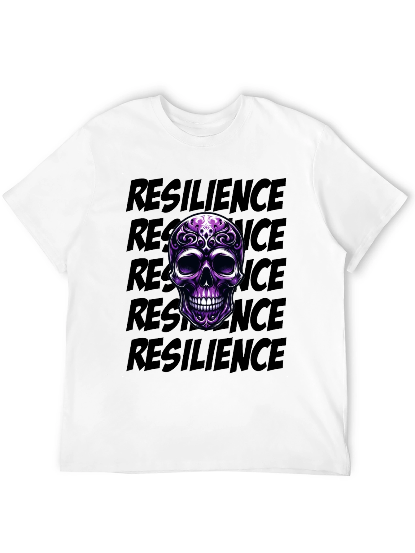 Resilience Skull Graphic T-Shirt
