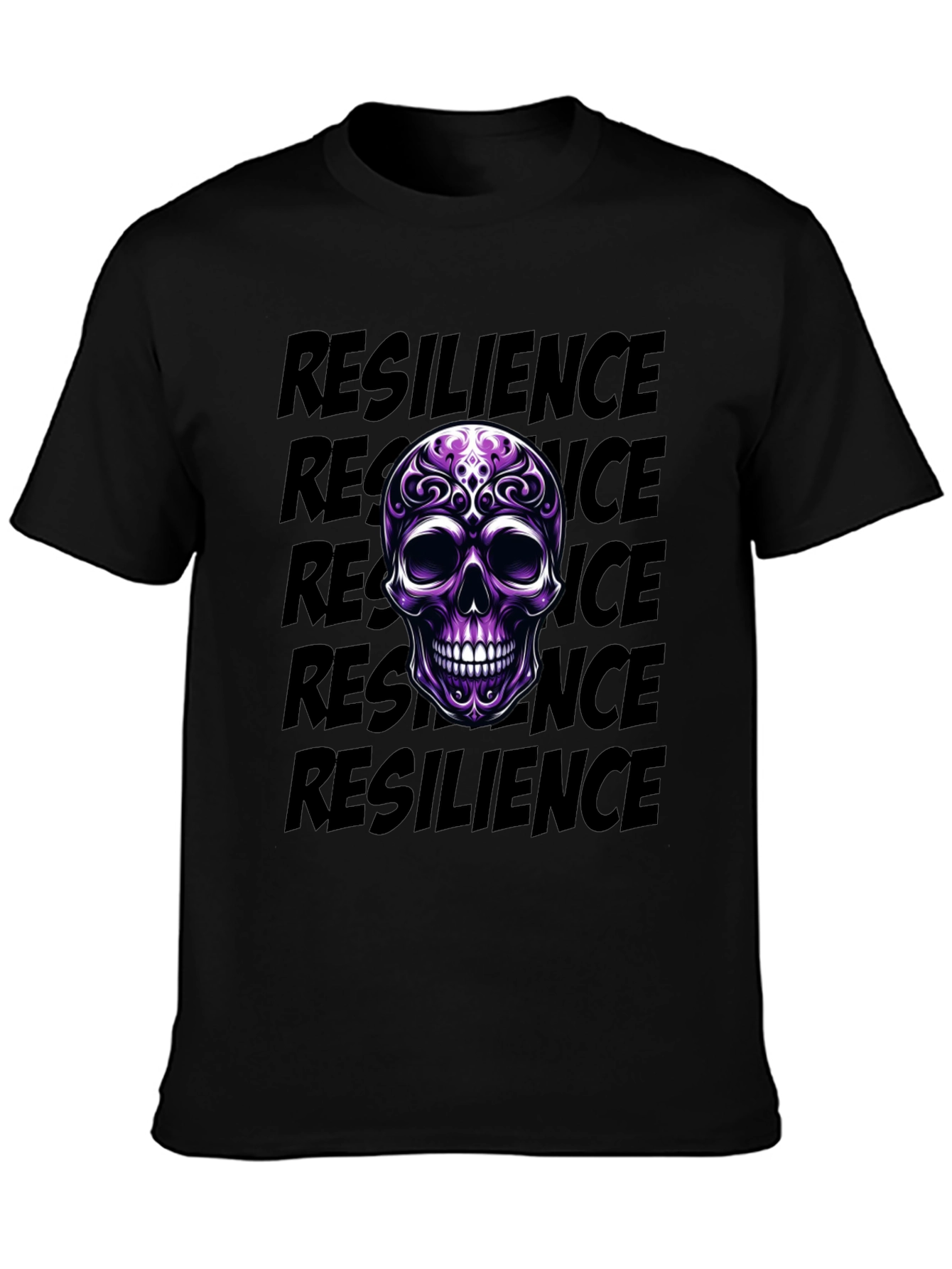 Resilience Skull Graphic T-Shirt