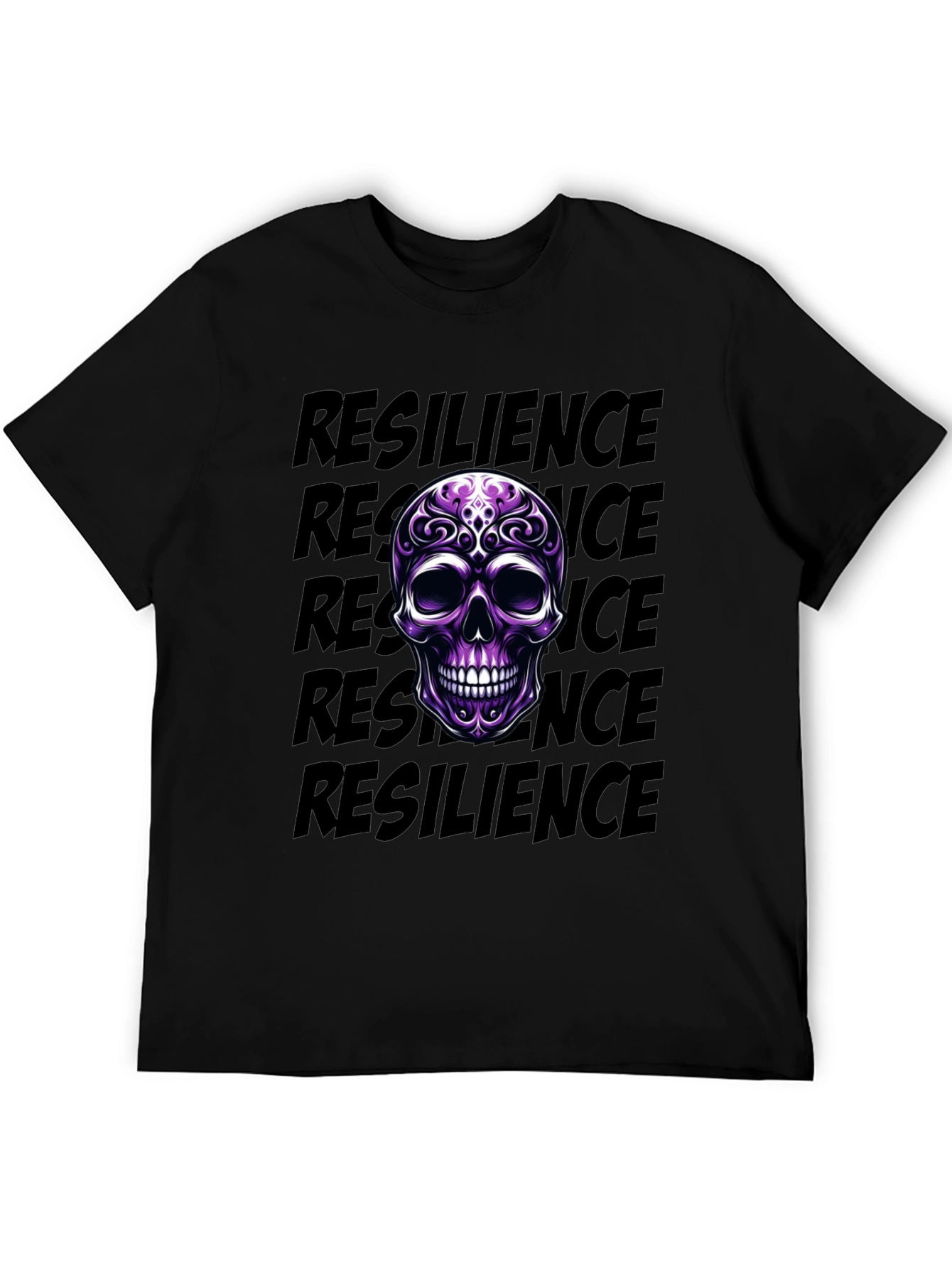 Resilience Skull Graphic T-Shirt