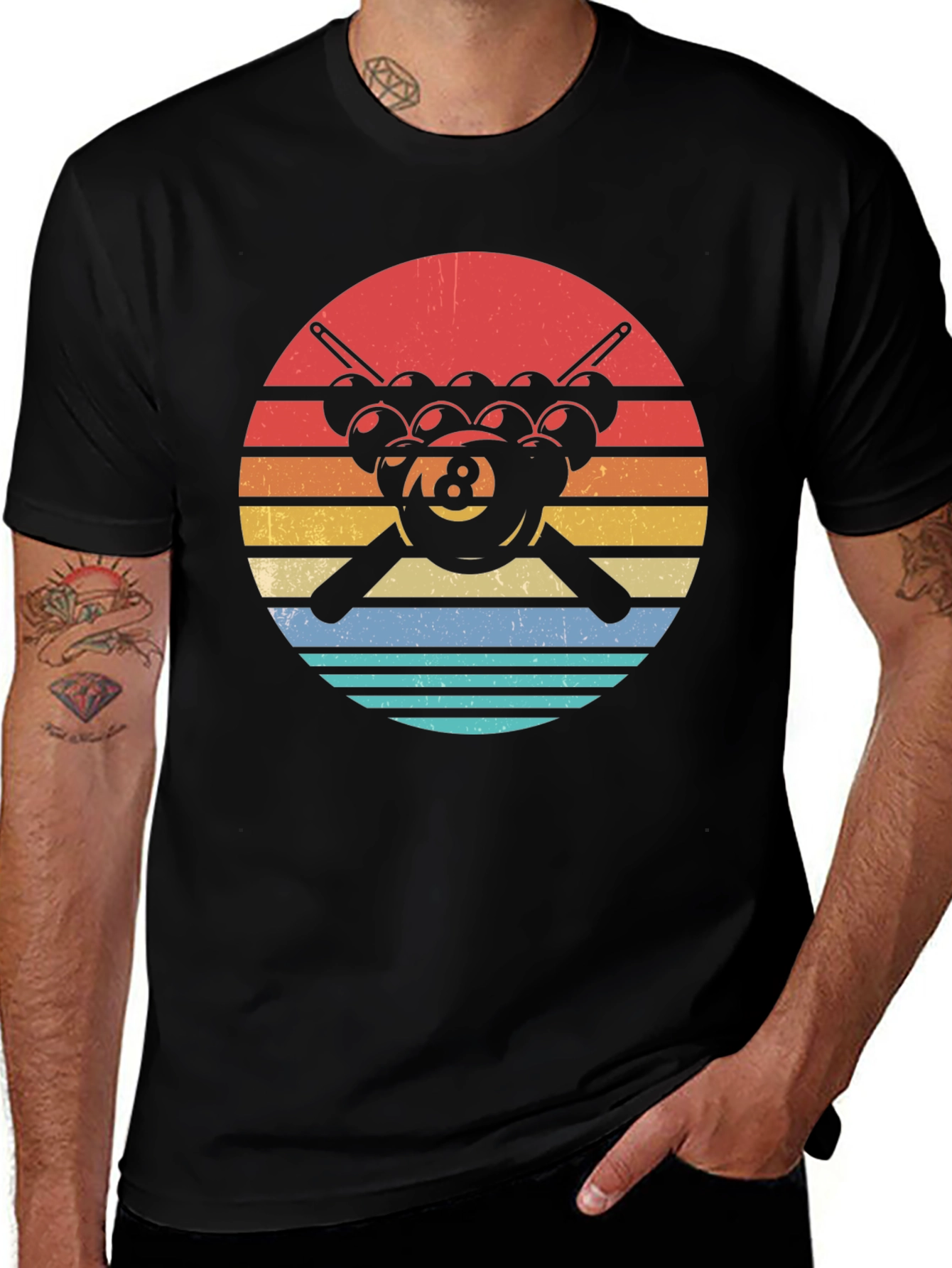 Retro 8 Ball Pool T-Shirt
