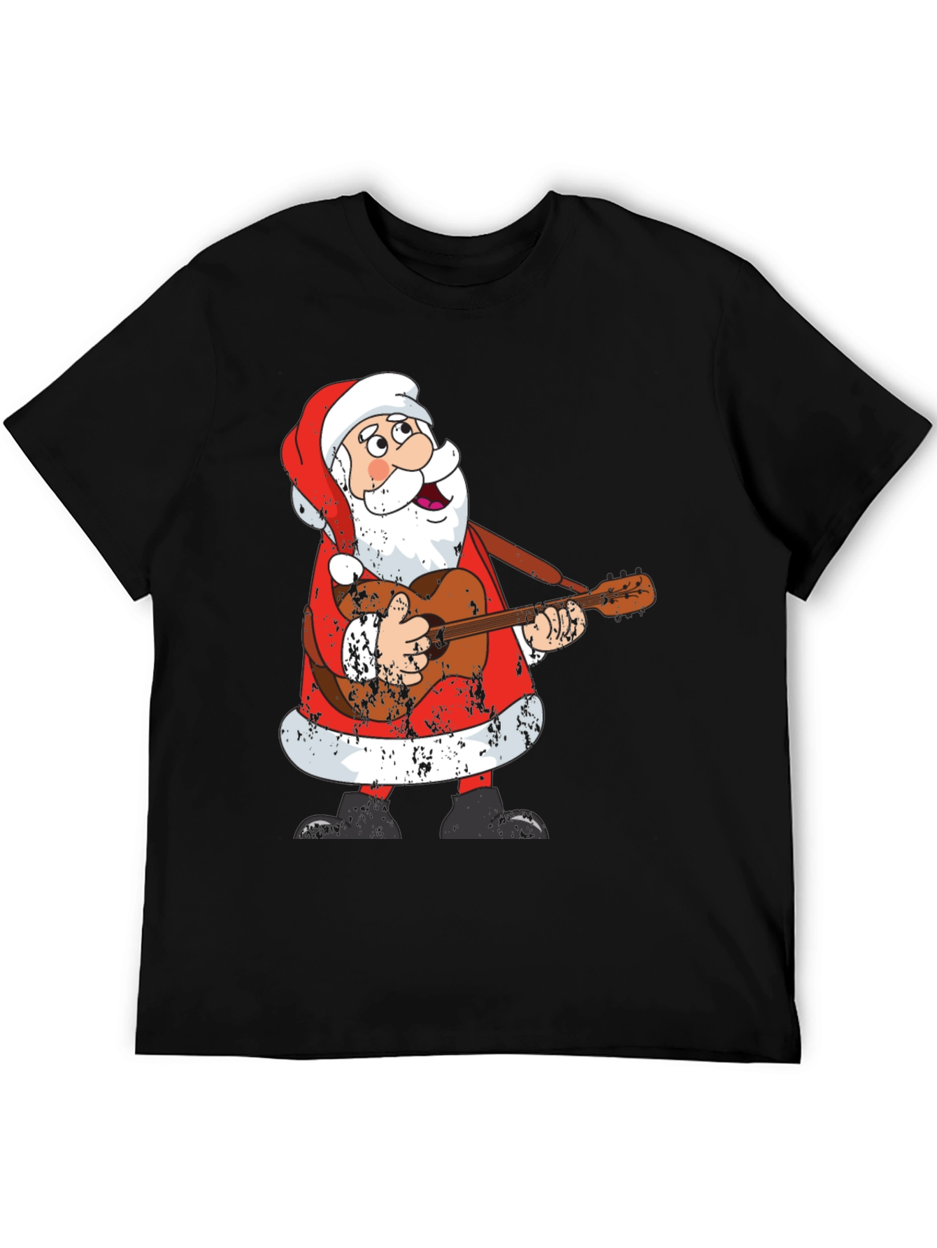 Santa Playing Guitar T-Shirt - Holiday Cheer!