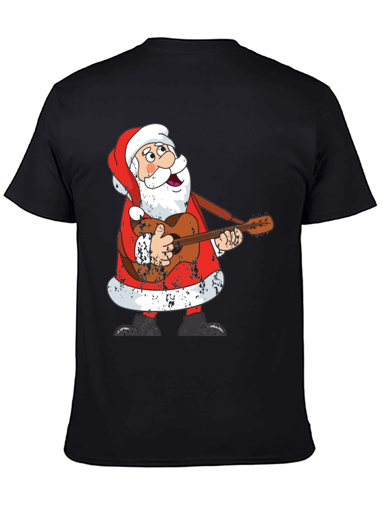 Santa Playing Guitar T-Shirt - Holiday Cheer!