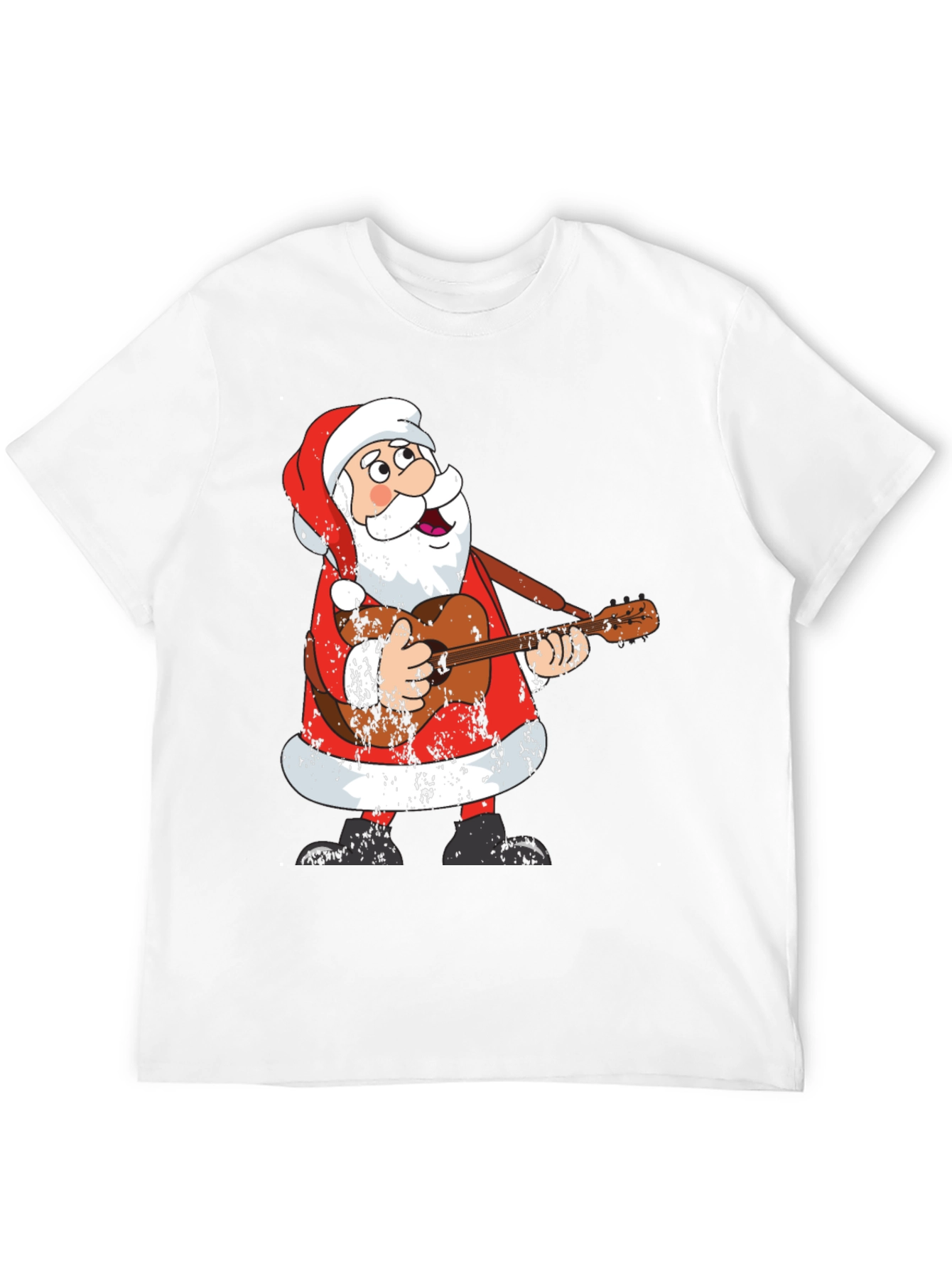 Santa Playing Guitar T-Shirt - Holiday Cheer!