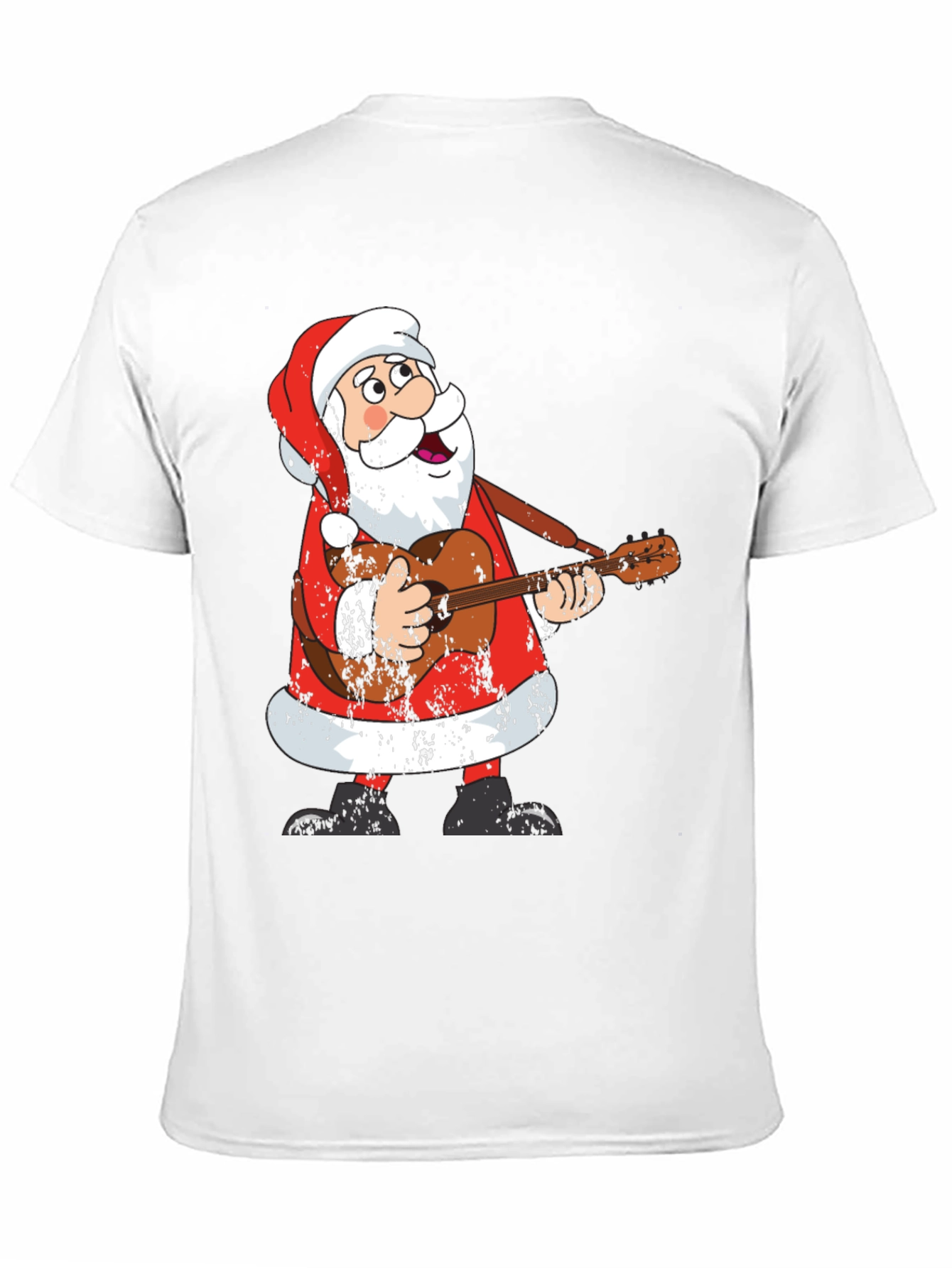 Santa Playing Guitar T-Shirt - Holiday Cheer!